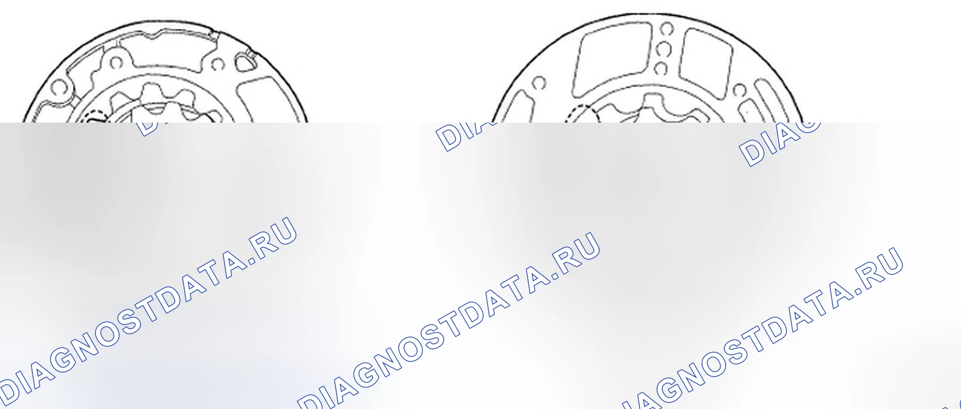 Рис. 155: Идентификация типа Pharacoid и масляного насоса типа Trocoid. Hyundai Elantra IV