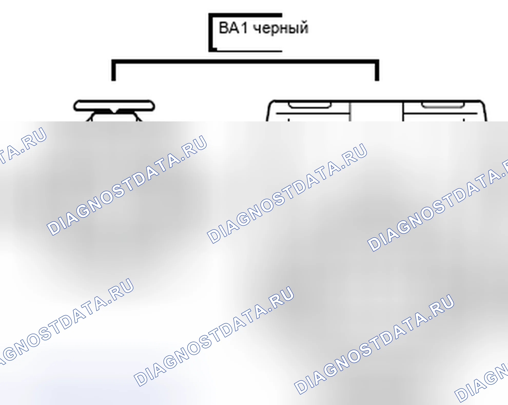 Рис. 896: Вид с торца линейного соединителя (BA1). Toyota 4Runner V