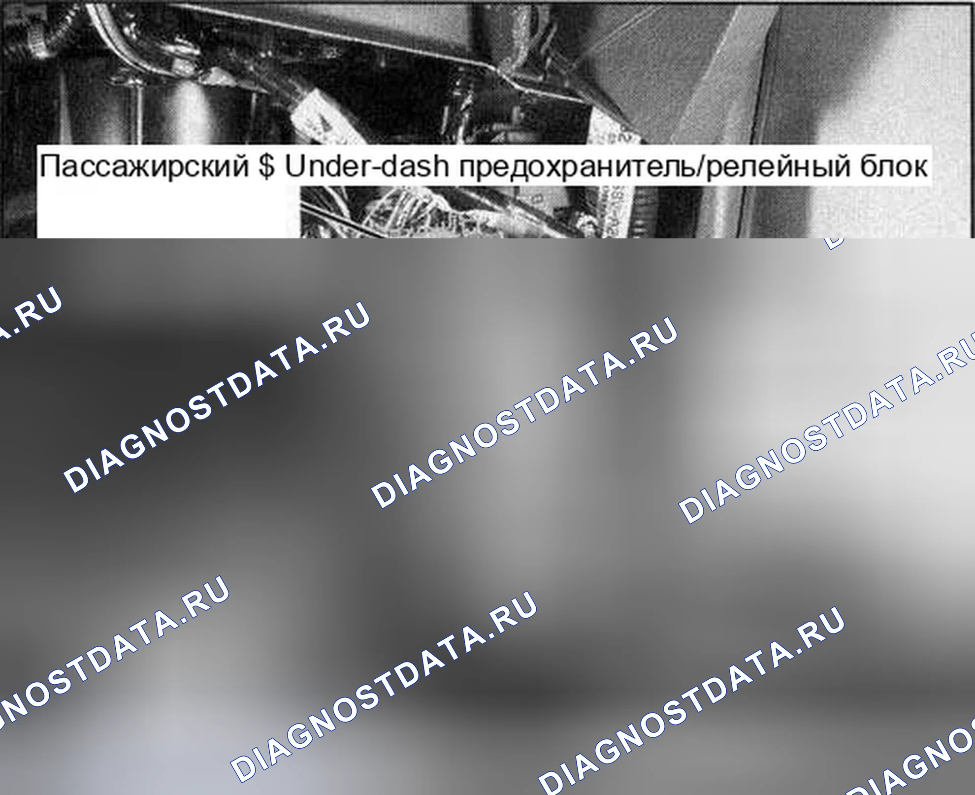 Рис. 3: КОРОБКА ПРЕДОХРАНИТЕЛЕЙ / РЕЛЕ ПАССАЖИРА ПОД ТИРЕ. Honda Pilot I