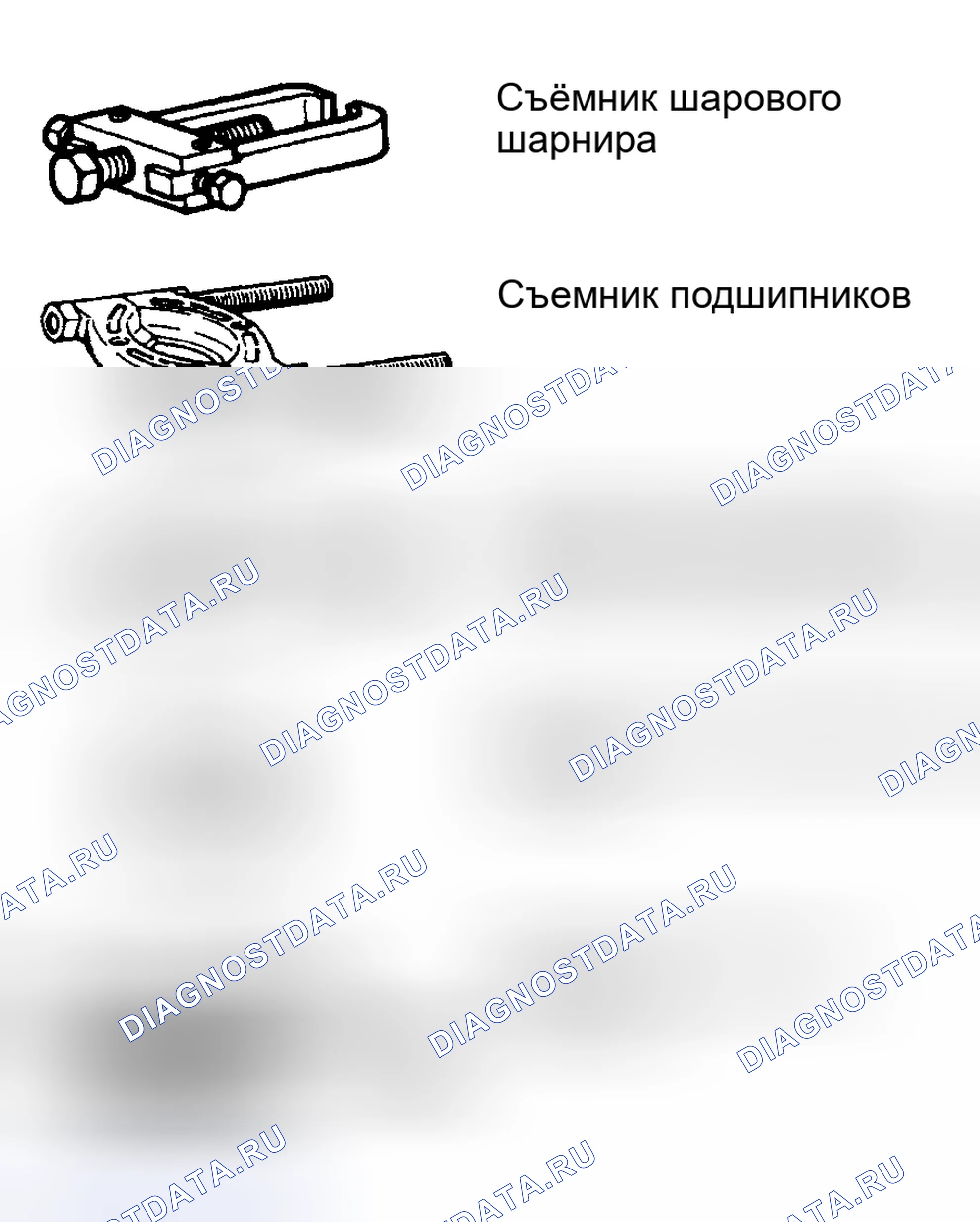 Рис. 1: СПЕЦИАЛЬНЫЕ ИНСТРУМЕНТЫ. Honda Accord XI