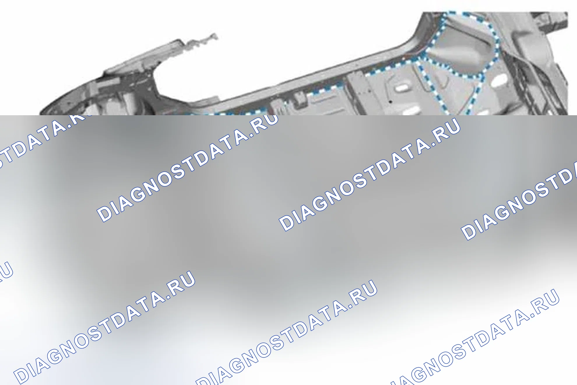 Рис. 78: Поддон для пола. Ford C-MAX II
