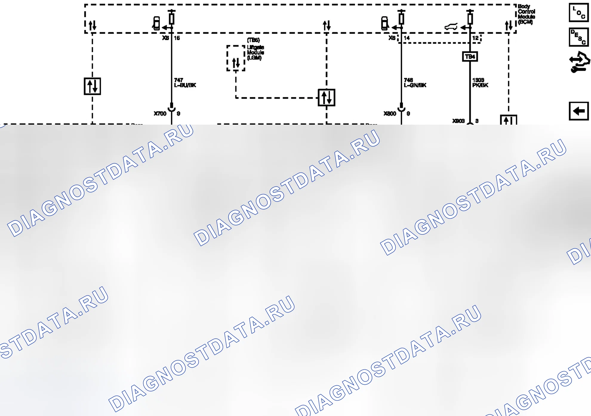 Рис. 6: Индикаторы двери Ajar. Buick Enclave I