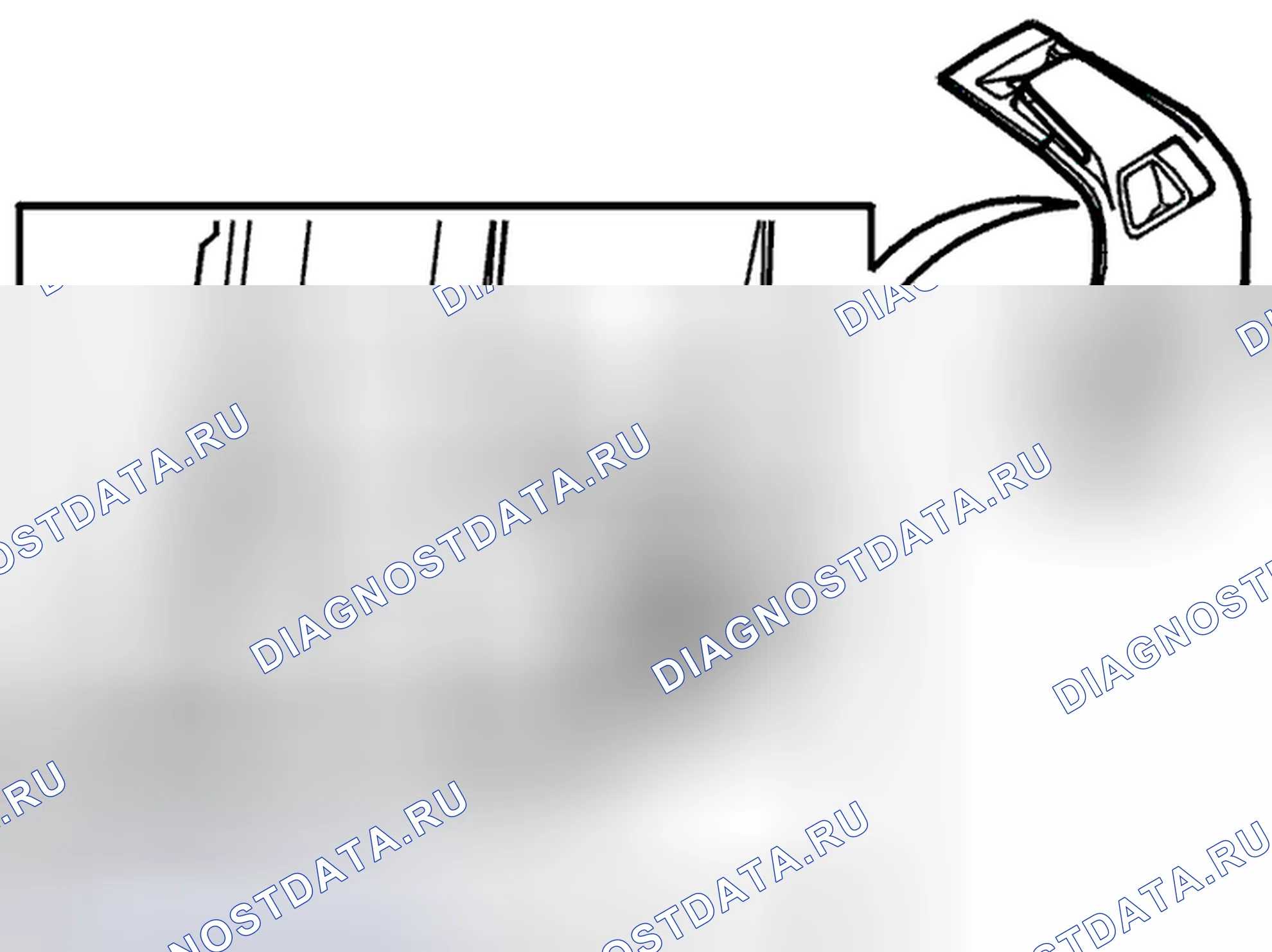 Рис. 355: Замена кнопки блокировки и индикатора. Volvo V70 II