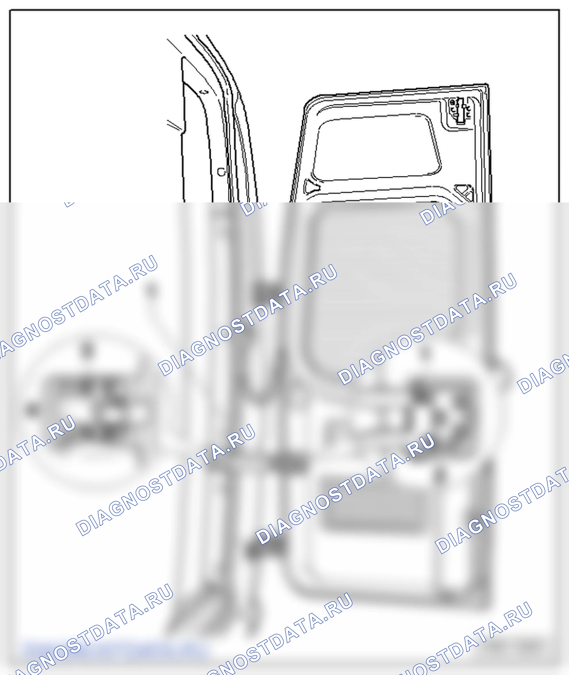 Правая задняя распашная дверь. Volkswagen Crafter I