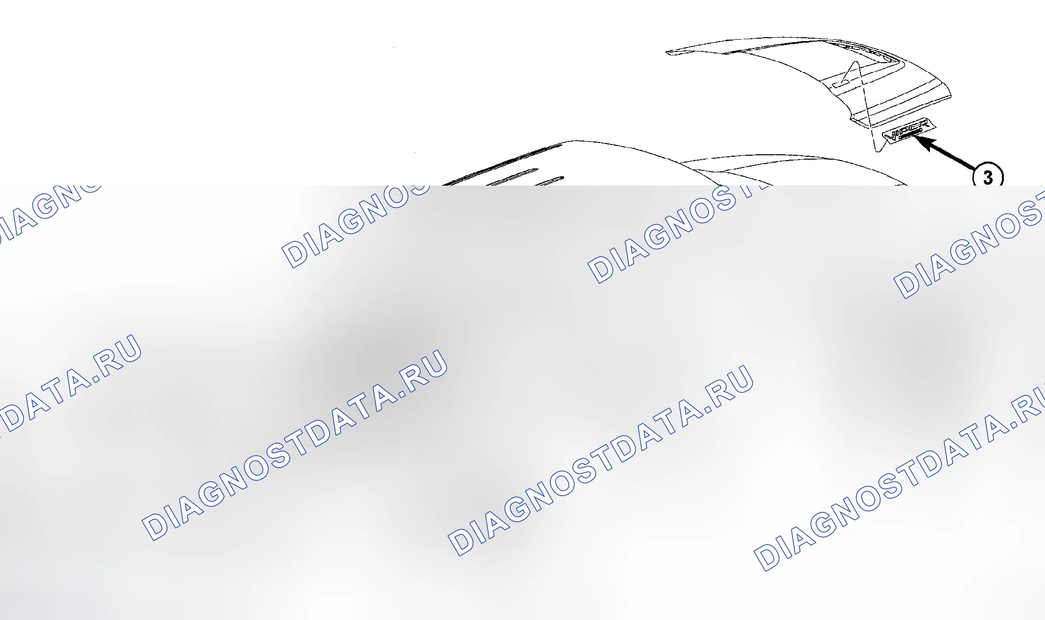 Рис. 307: ВНЕШНИЕ ПАСПОРТНЫЕ ТАБЛИЧКИ. Dodge Cab & Chassis R3500 HD transition