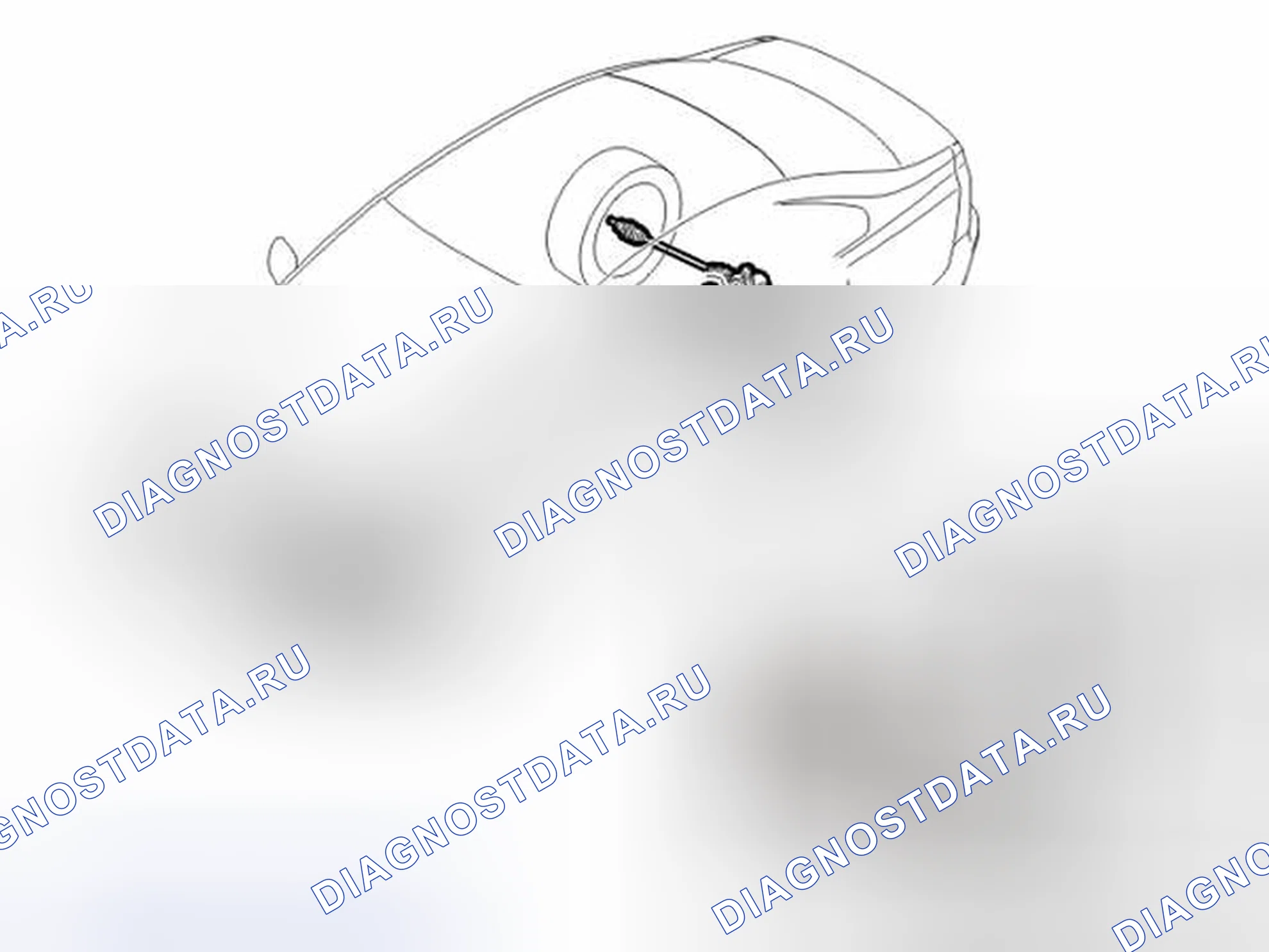 Рис. 194: Расположение компонентов. Volvo S60 I