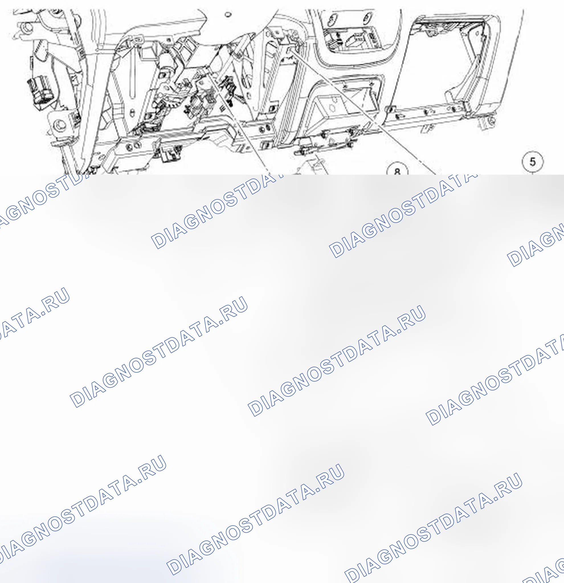 Рис. 4: Выключатель зажигания. Ford Ranger II рестайлинг