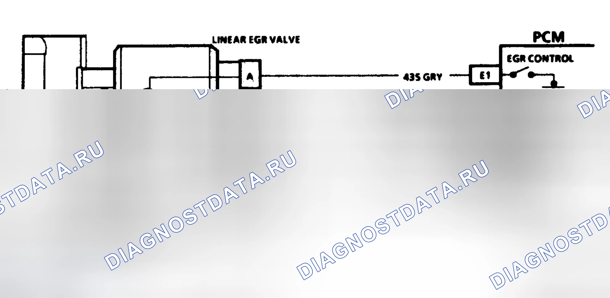 Рис. 256: Схема кода 32 (серия " P " 7.4L) Ошибка цепи рециркуляция отработавших газов с линейной рециркуляция отработавших газов. Chevrolet Pickup C3500 