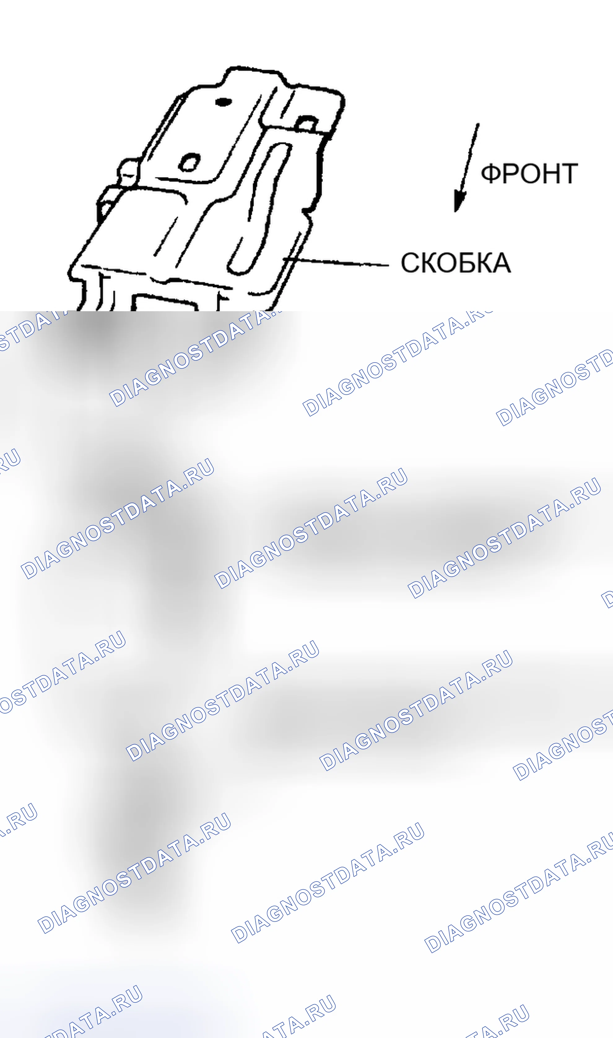 Рис. 45: ДЕМОНТАЖ / МОНТАЖ МОДУЛЯ УПРАВЛЕНИЯ ЗАМКАМИ ДВЕРЕЙ. Mazda Protege BJ
