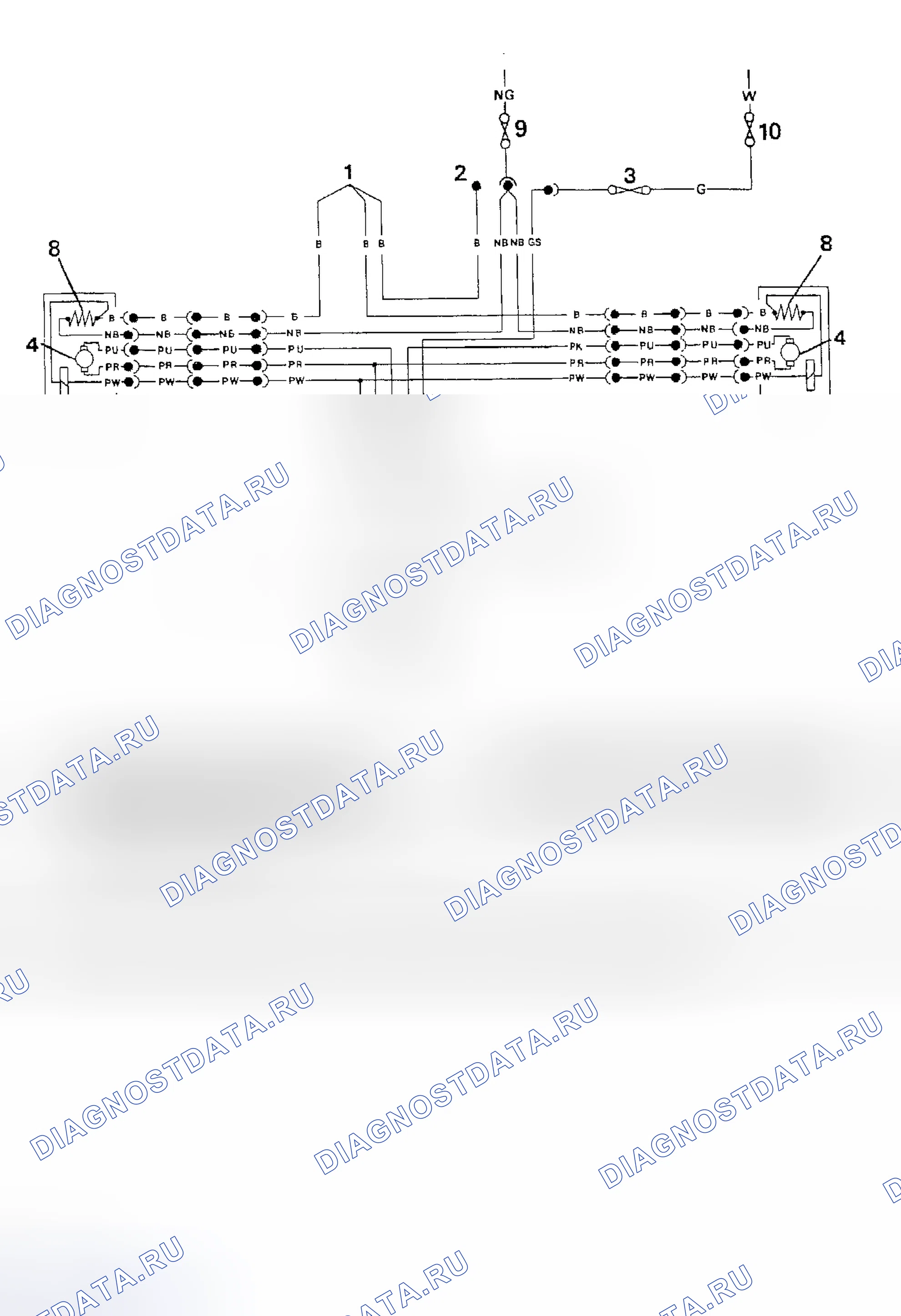 Рис. 5: электросхемы. Land Rover Range Rover I