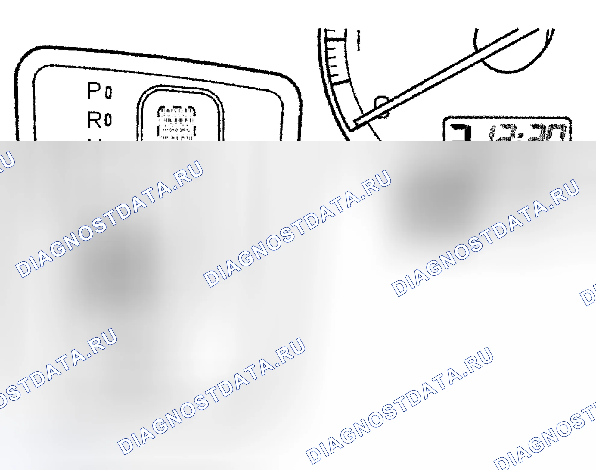 Рис. 167: Проверка положения переключений. Volvo V70 II рестайлинг