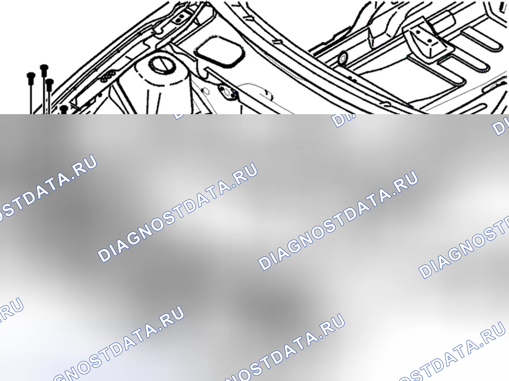 Рис. 1: Замена передней части. Volvo S80 I рестайлинг