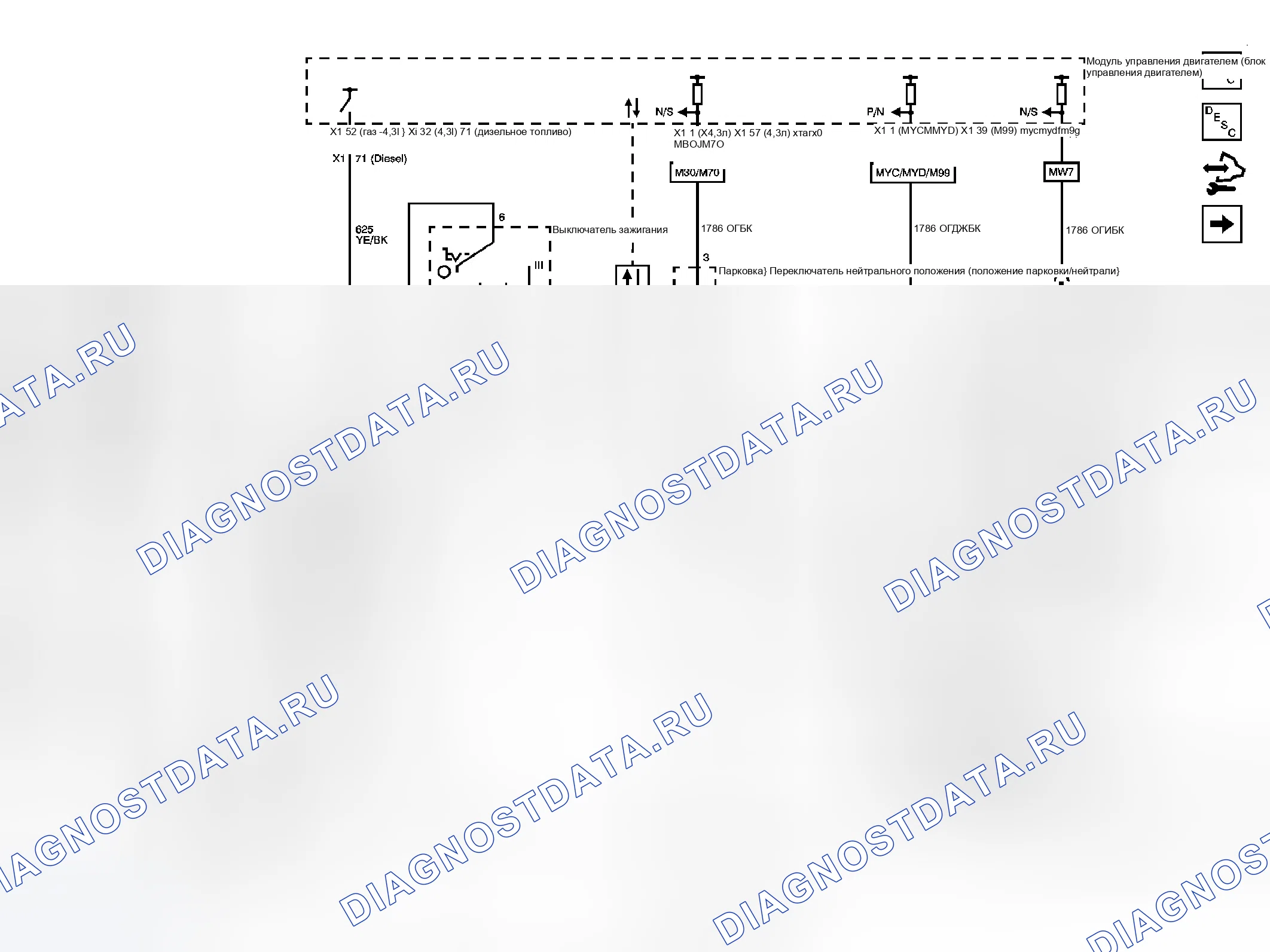 Рис. 9: Схема запуска и зарядки. GMC Sierra 3500 HD 