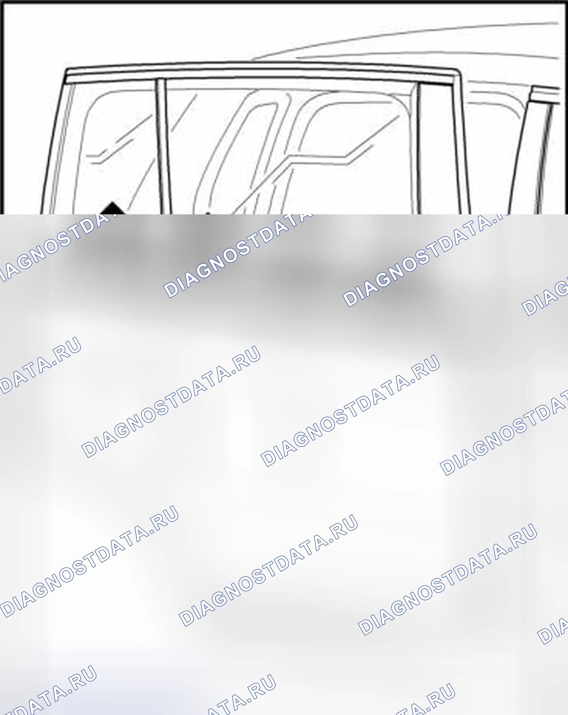 Рис. 68: УПЛОТНЕНИЕ ОКОННОЙ КАНАВКИ. Volkswagen Tiguan I