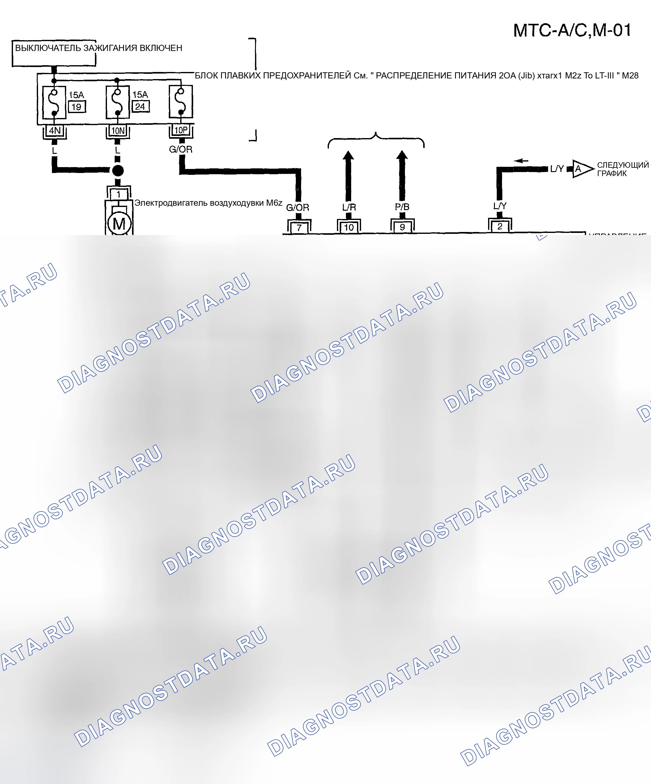 Рис. 47: электросхема - A / C. Honda Odyssey (North America) I