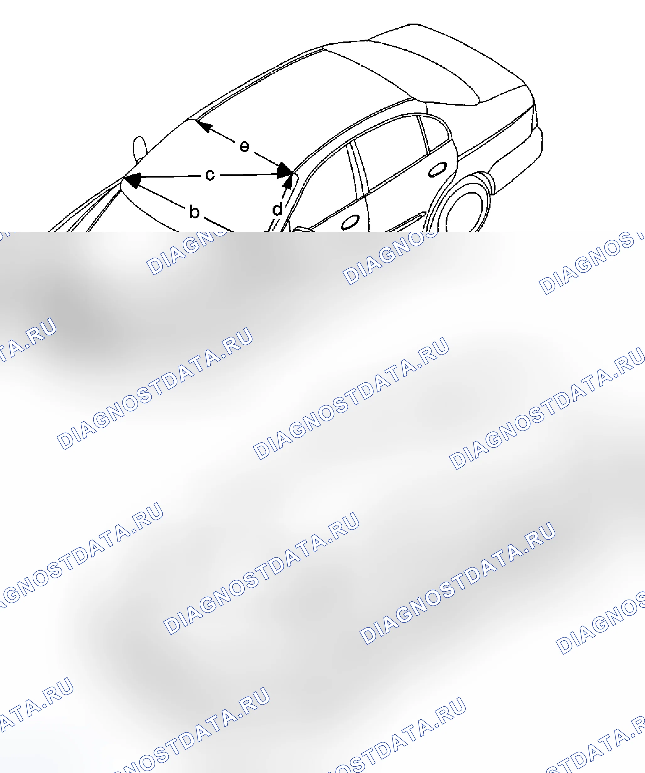 Рис. 9: Лобовое и заднее стекло. Chevrolet Epica I