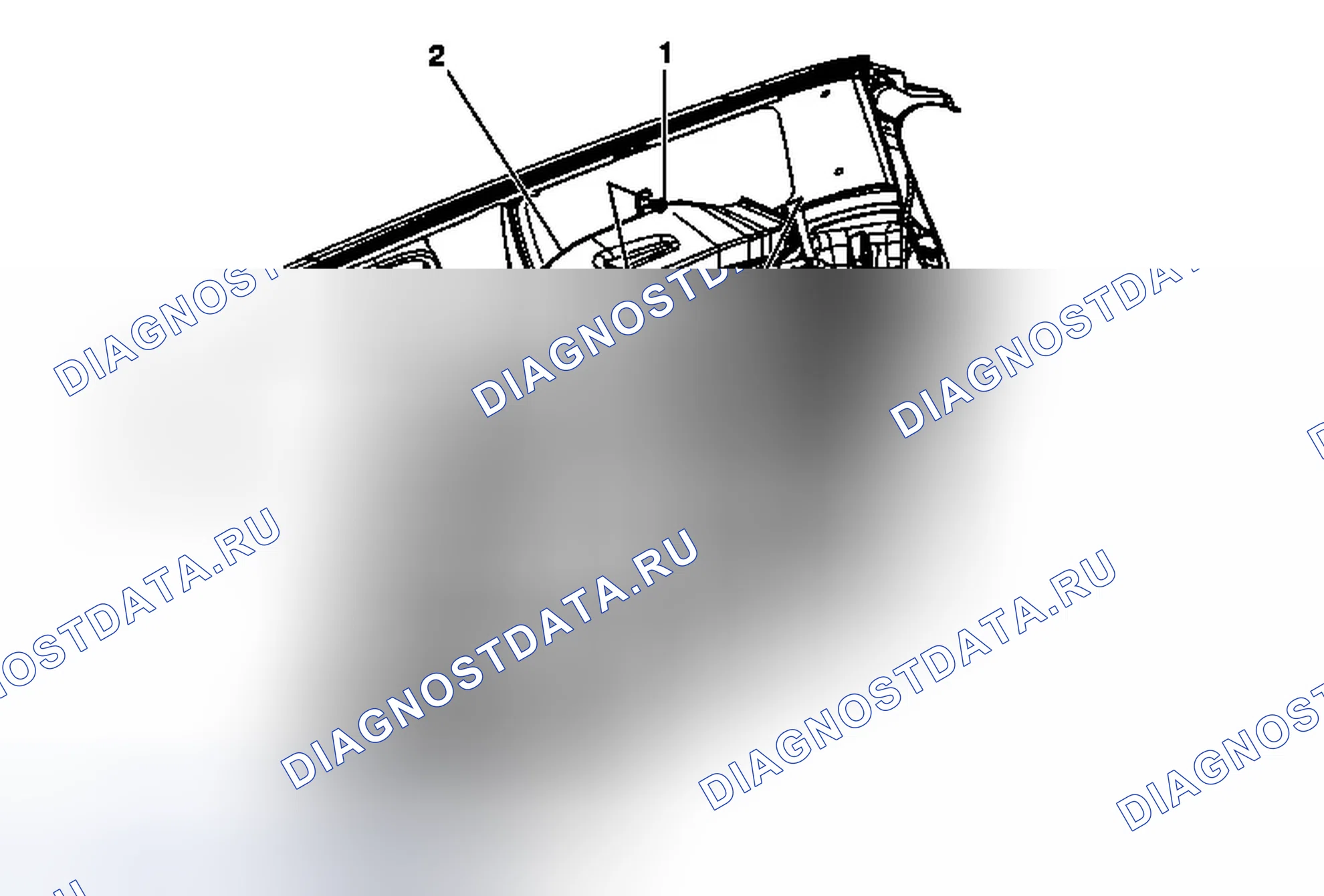 Рис. 41: Замена воздуховода на выходе вспомогательного нагревателя. Chevrolet Traverse I