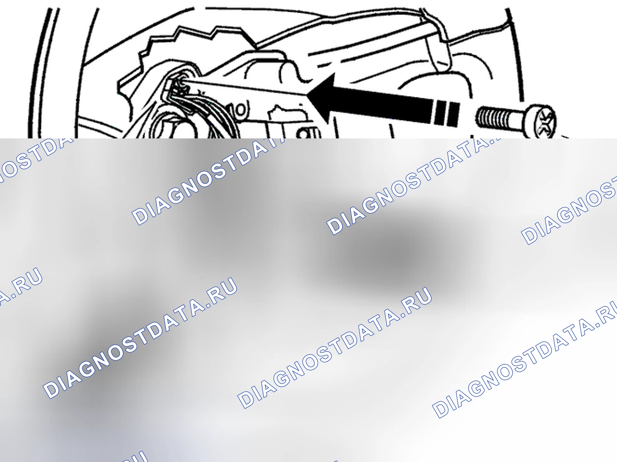 Рис. 81: Блокировка контактного барабана. Volvo V70 II рестайлинг