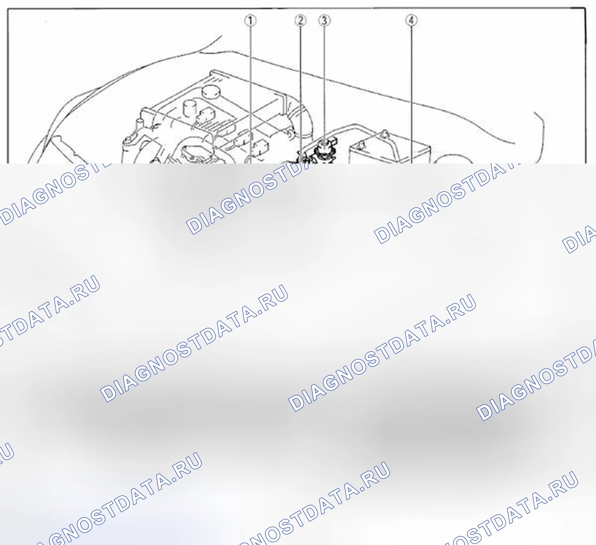 Рис. 37: Сторона моторного отсека. Honda CR-V IV рестайлинг
