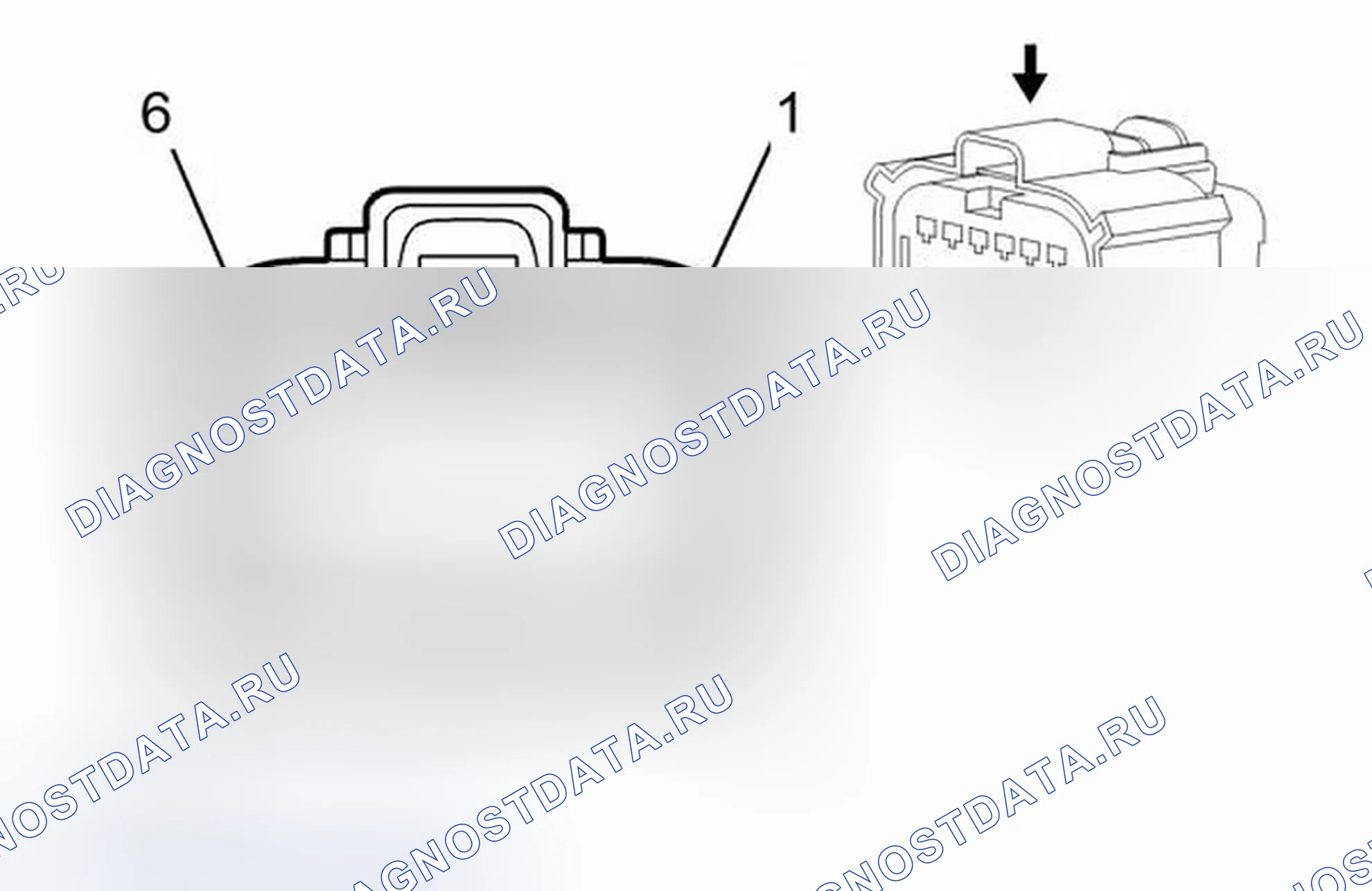 Рис. 183: Жгут двигателя X160 к жгуту топливного инжектора (LEA). GMC Terrain I