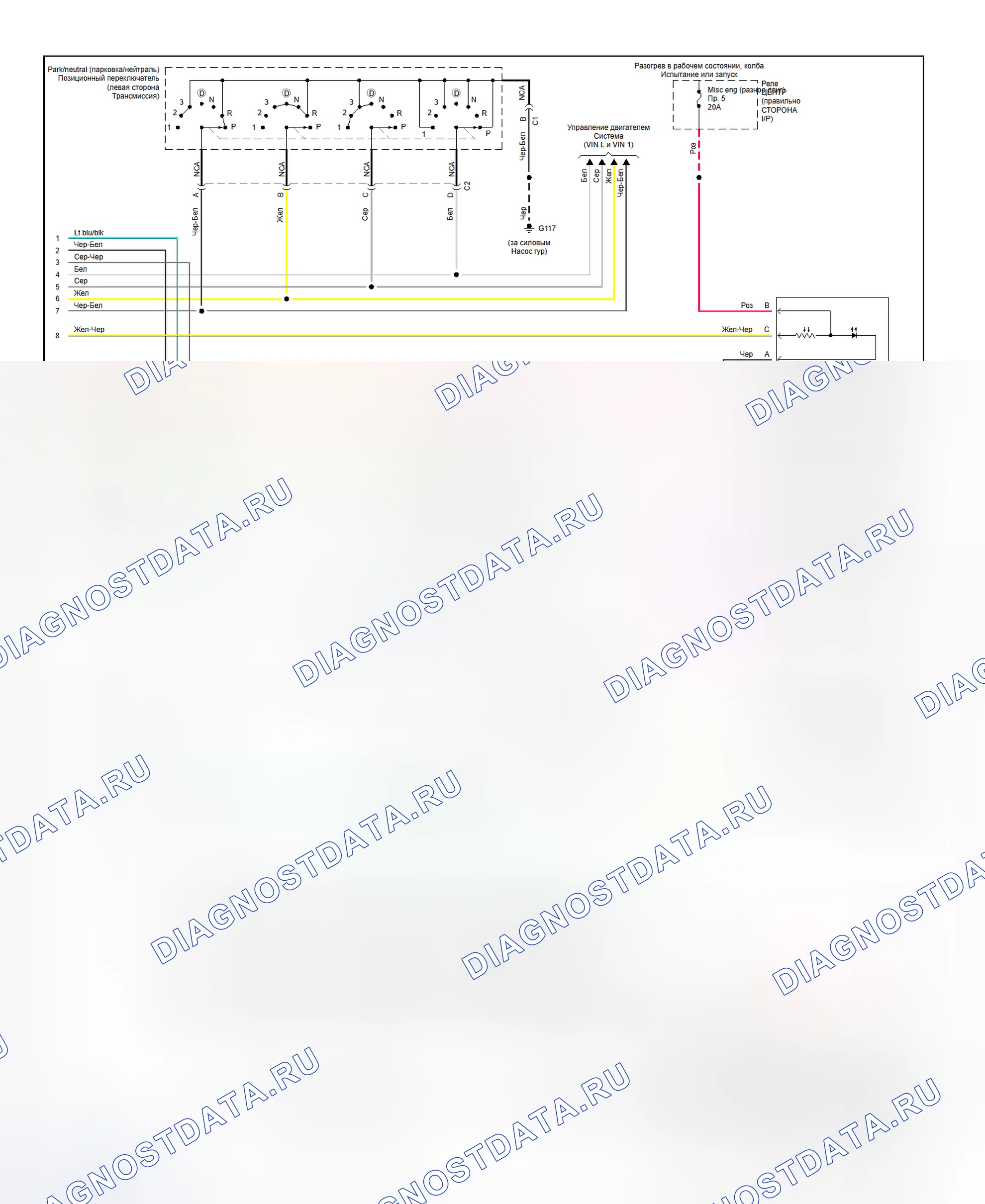 Рис. 17: электросхема электронной приборной панели (восемьдесят восемь - два из двух). Oldsmobile Eighty-Eight X