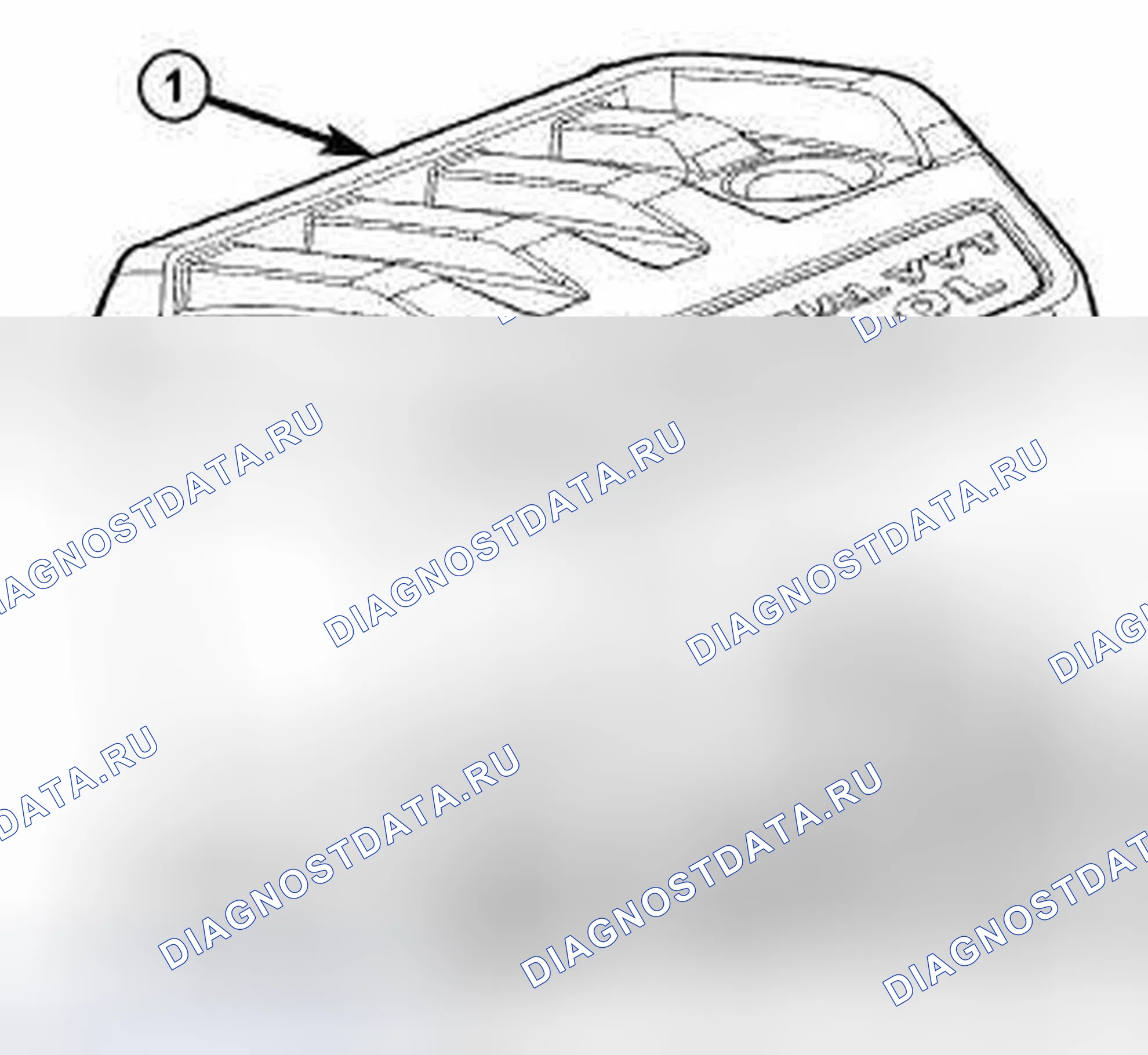 Рис. 21: КРЫШКА ДВИГАТЕЛЯ. Dodge Caliber I рестайлинг