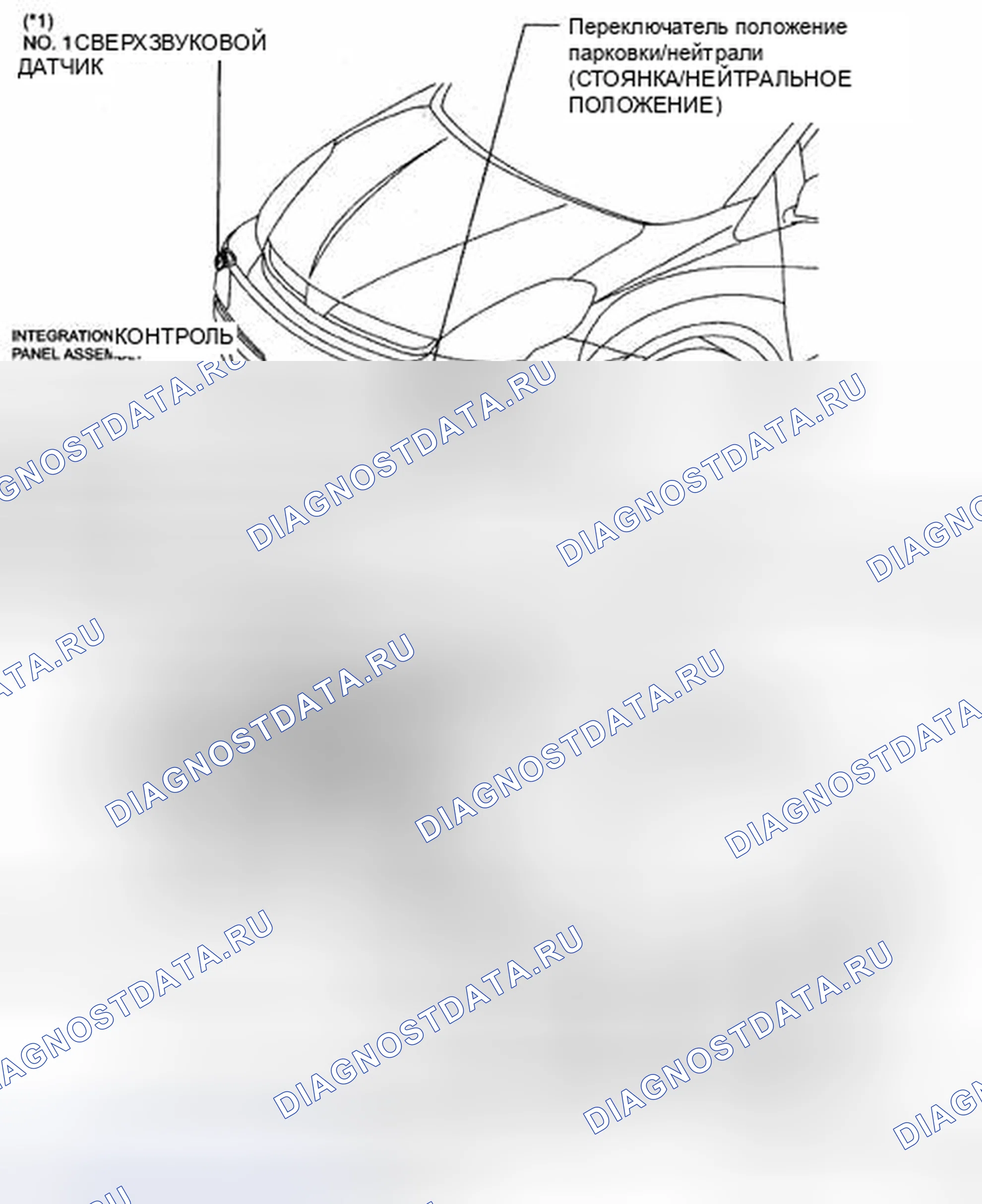 Рис. 86: РАСПОЛОЖЕНИЕ ДЕТАЛЕЙ. Toyota Sienna II рестайлинг