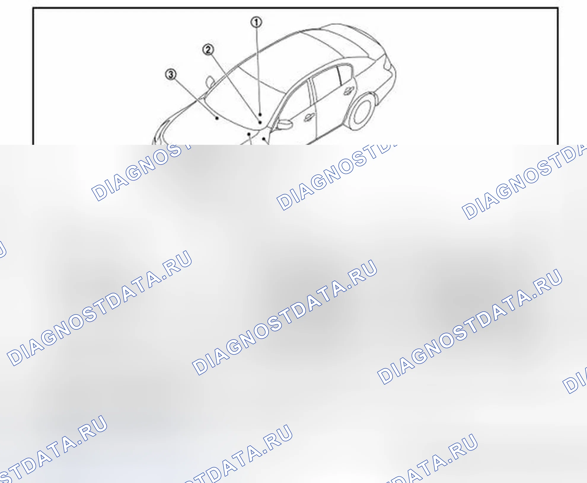 Рис. 12: Расположение компонентов. Infiniti G25 IV рестайлинг