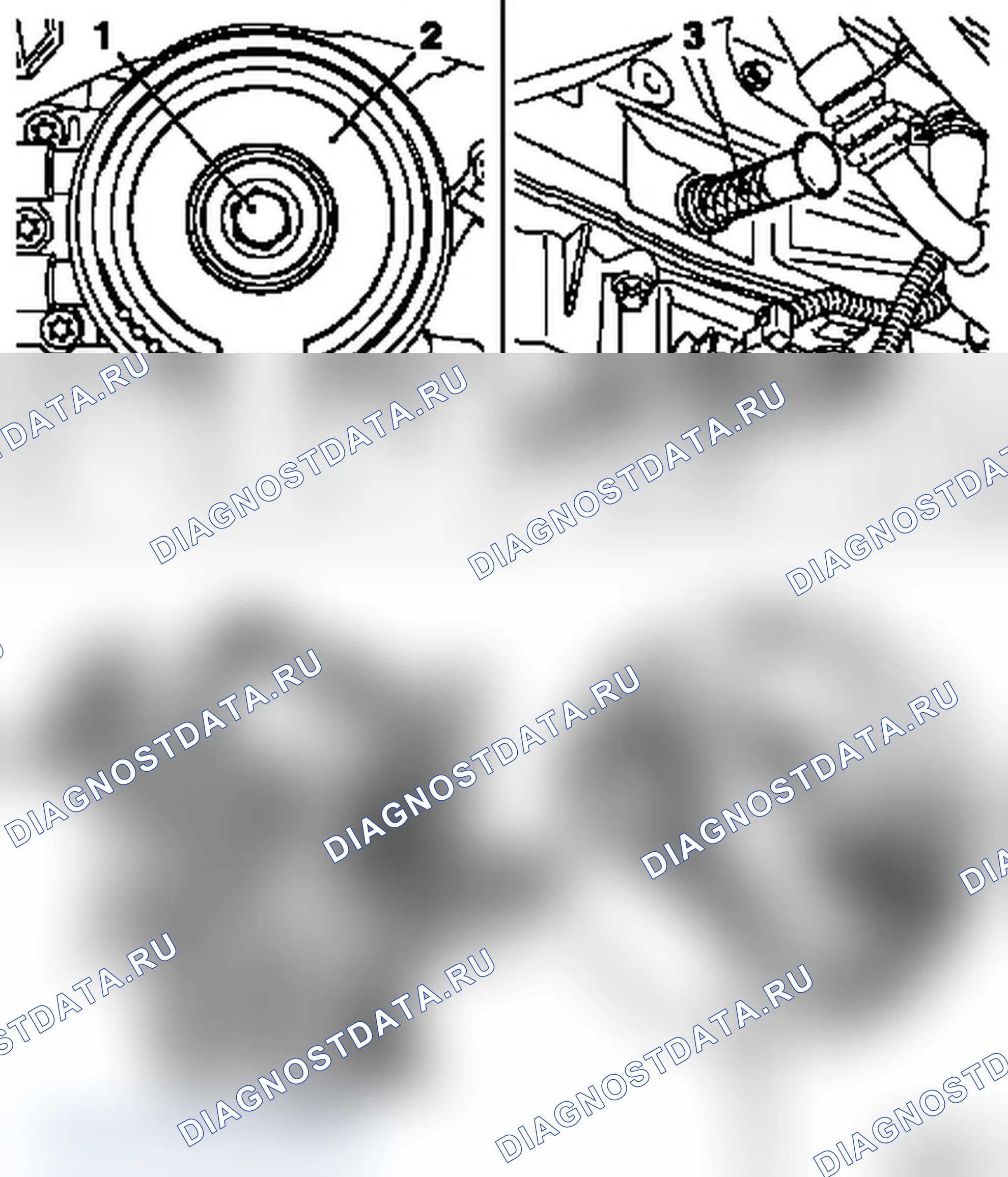 Снять и установить корпус ГРМ. Opel Astra G