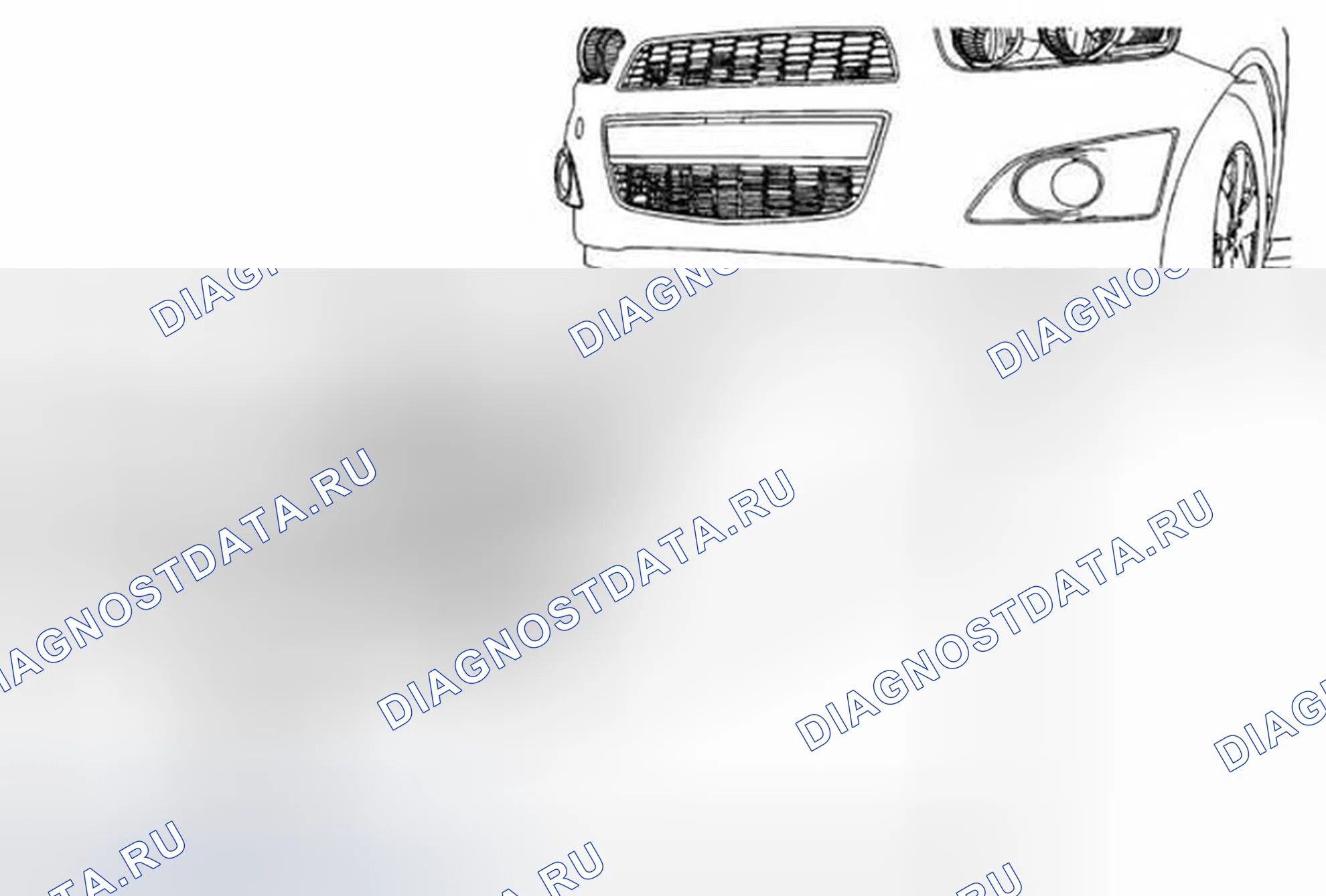 Рис. 9: Замена нижнего кронштейна ударной штанги переднего бампера. Chevrolet Sonic I