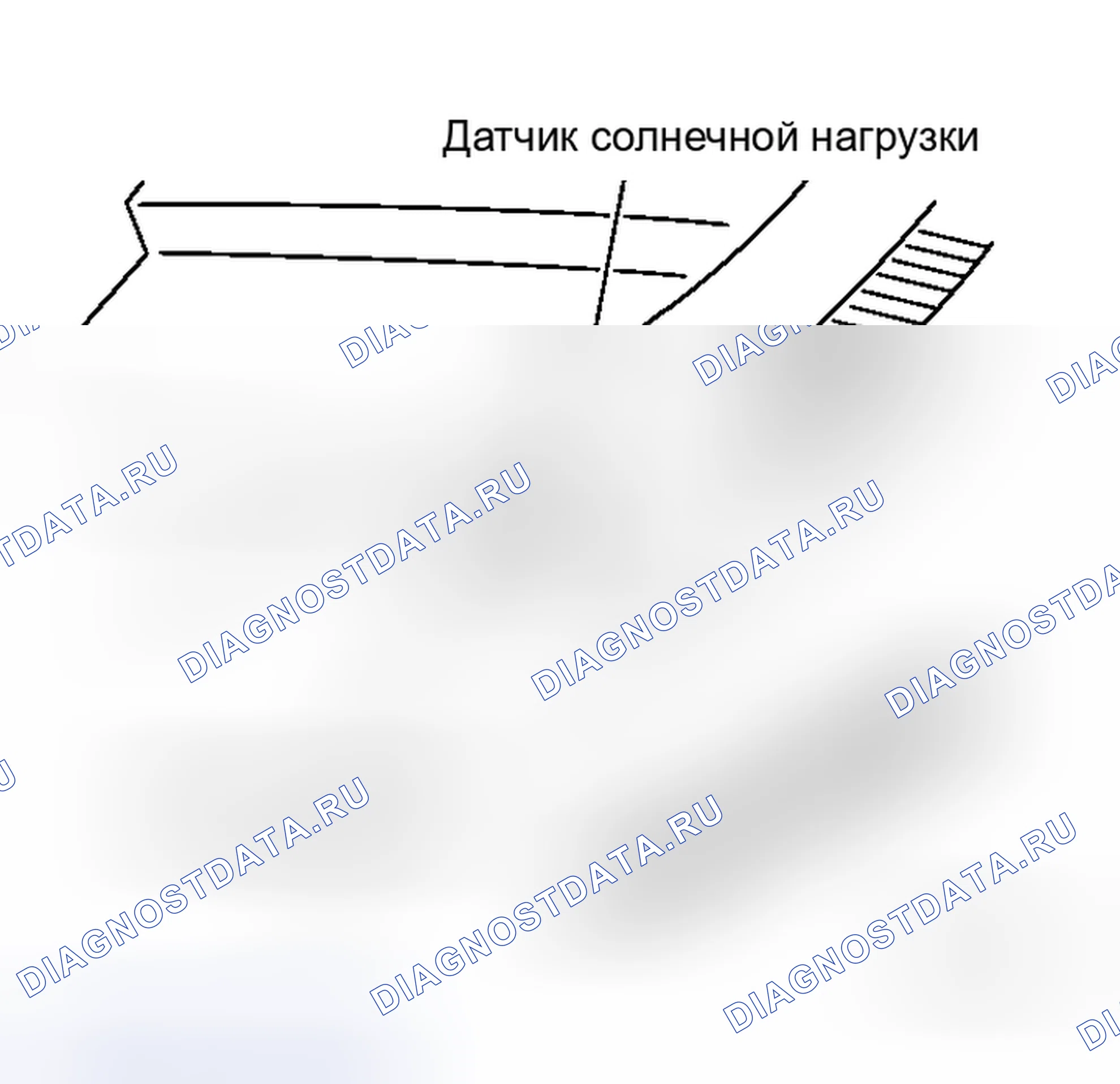 Рис. 222: Датчик солнечной нагрузки. Honda Integra I
