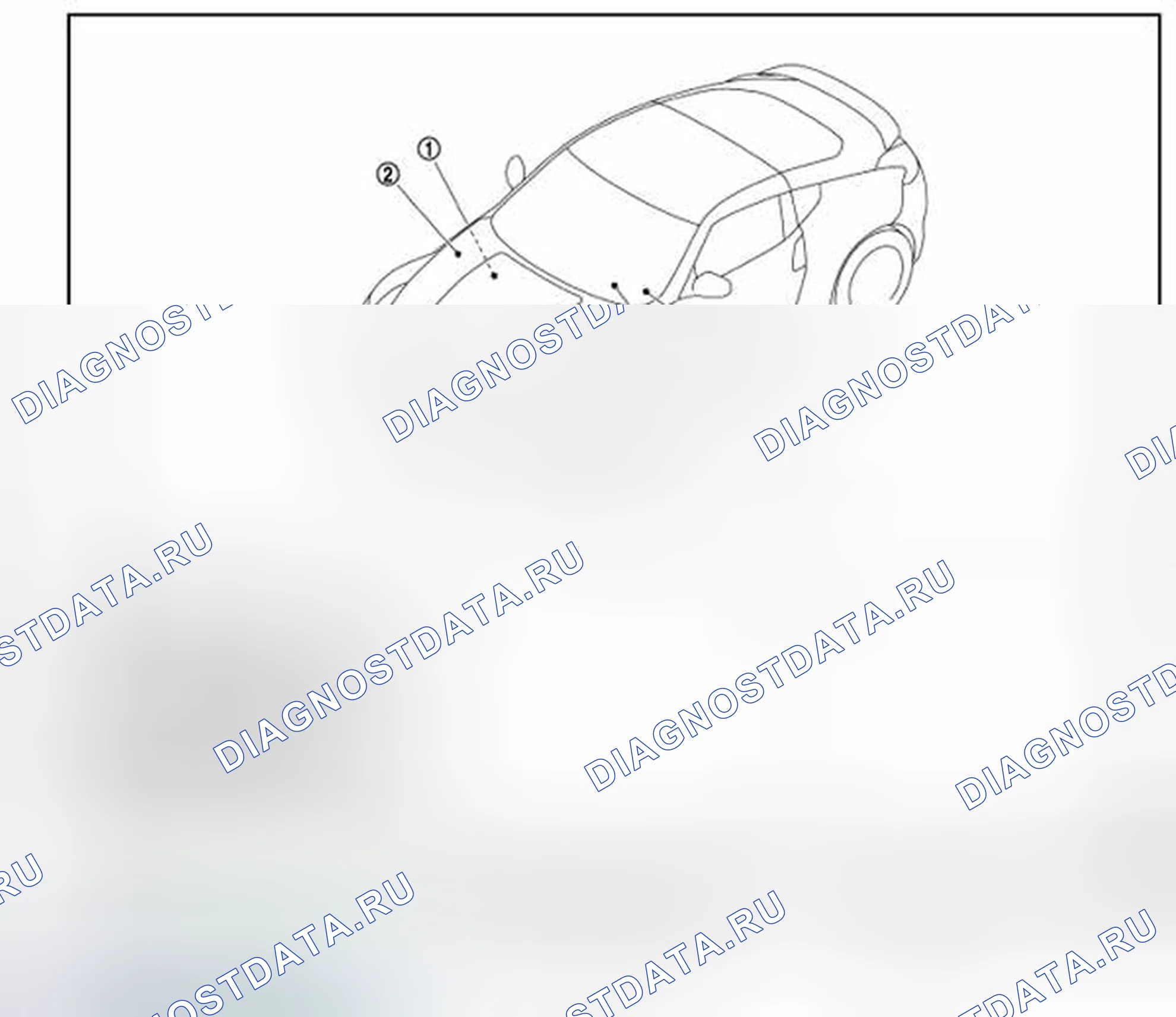 Рис. 63: Расположение компонентов. Honda MDX I