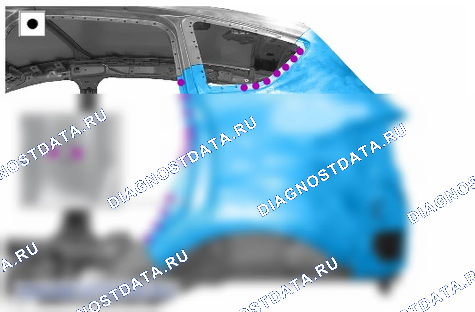 Как снять и установить левую панель задней боковой части кузова. Ford Grand C-MAX II