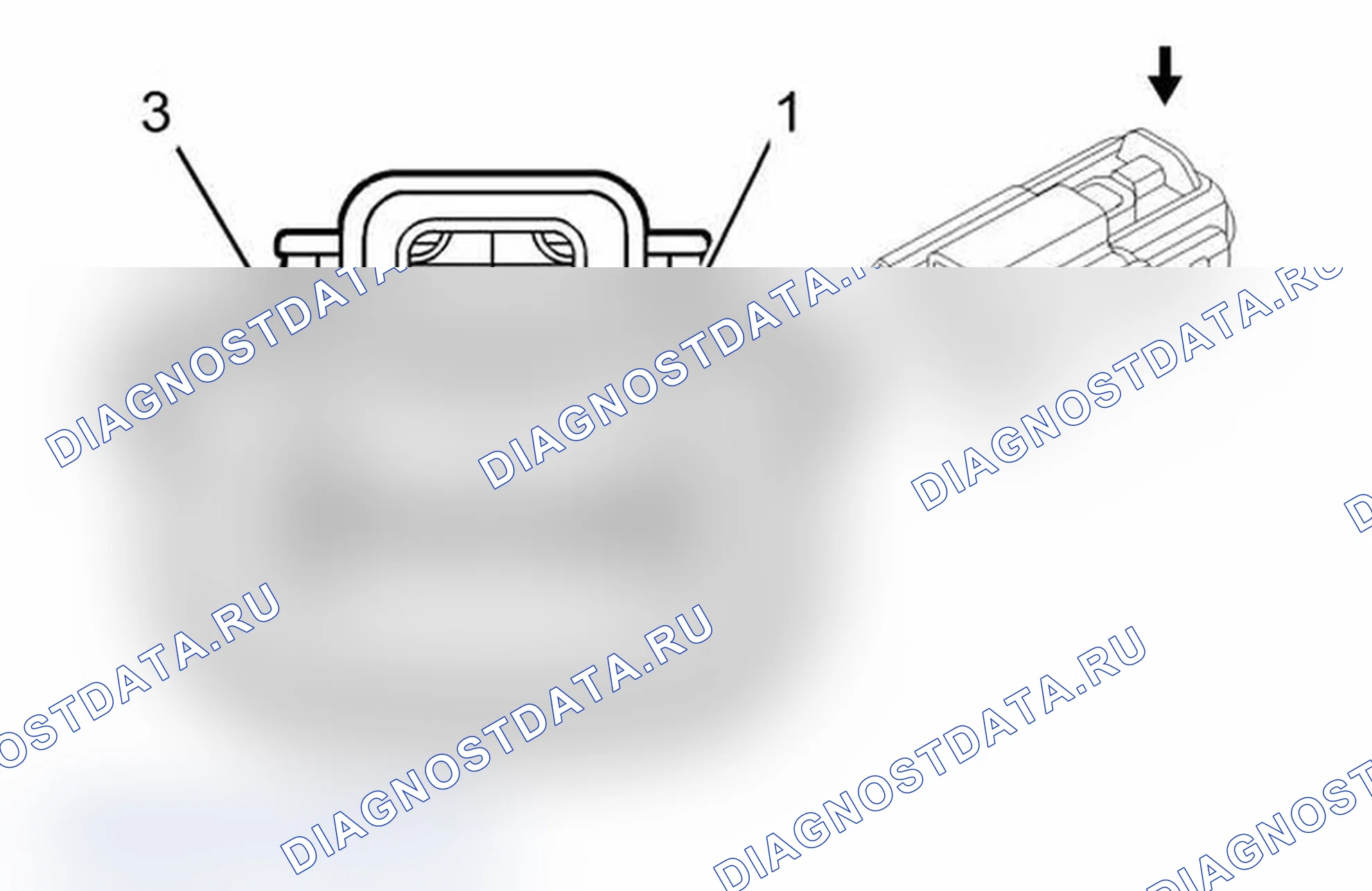 Рис. 449: X450 Привязь к правой хвостовой лампе (WDA). Chevrolet Traverse I