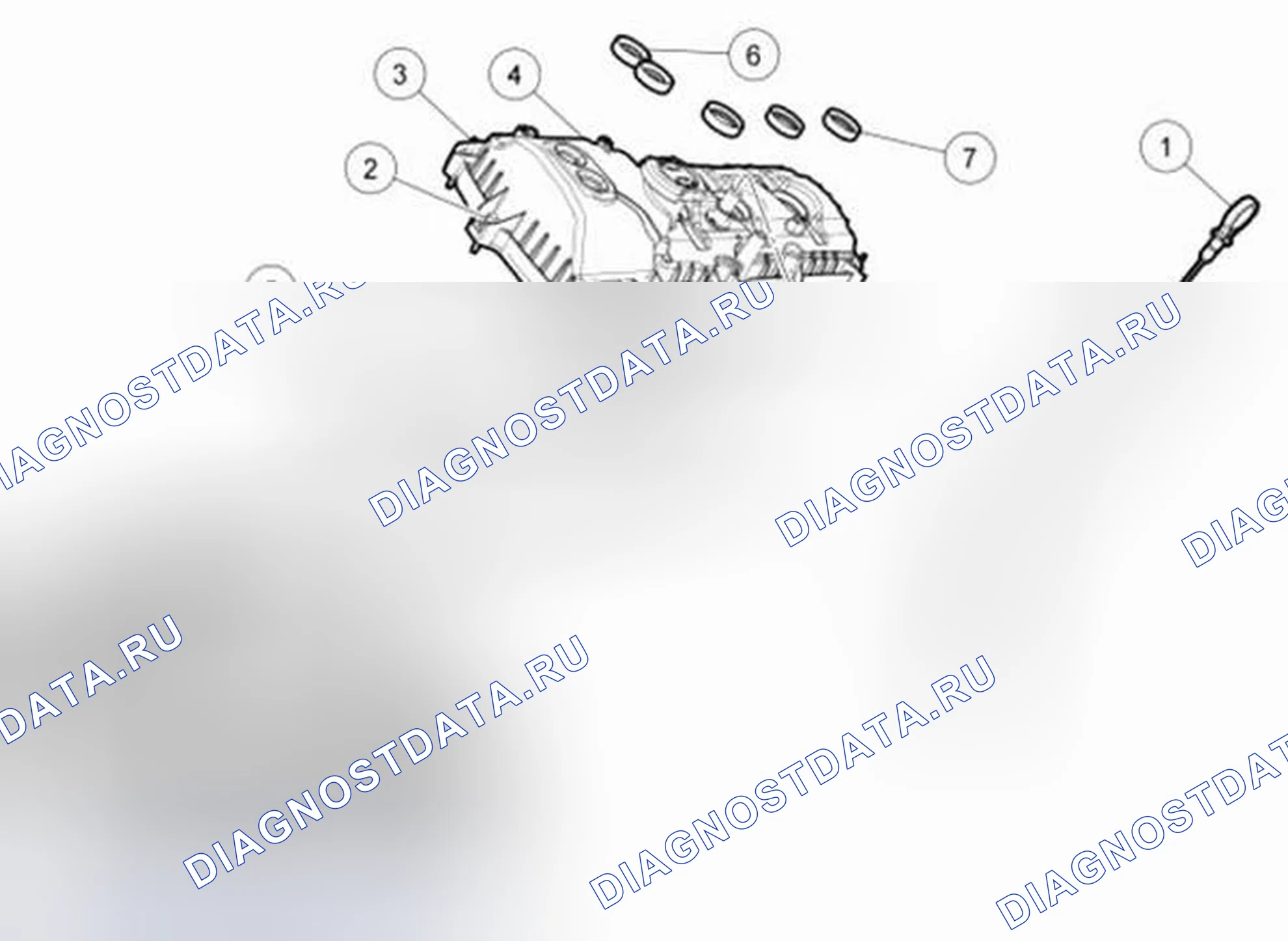 Рис. 255: Крышка клапана - левая (Вид 2 из 2). Ford Mustang V рестайлинг 2