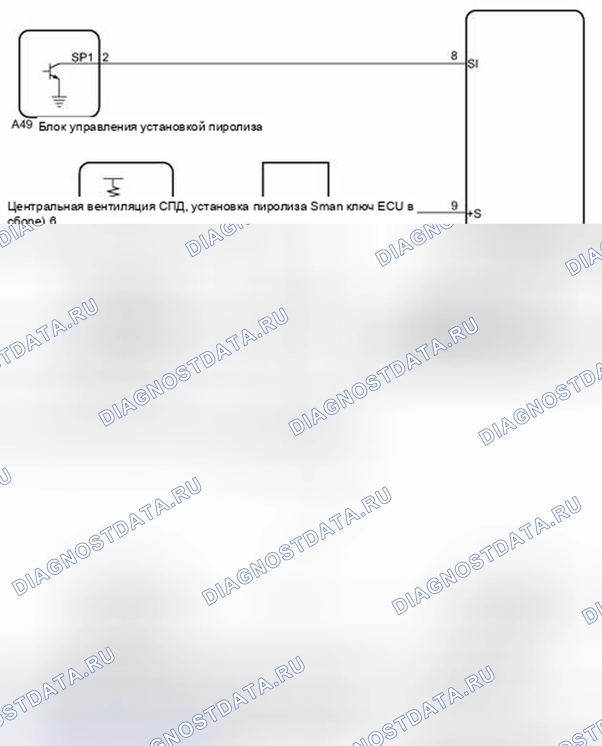 Рис. 258: электросхема. Toyota Camry XV50