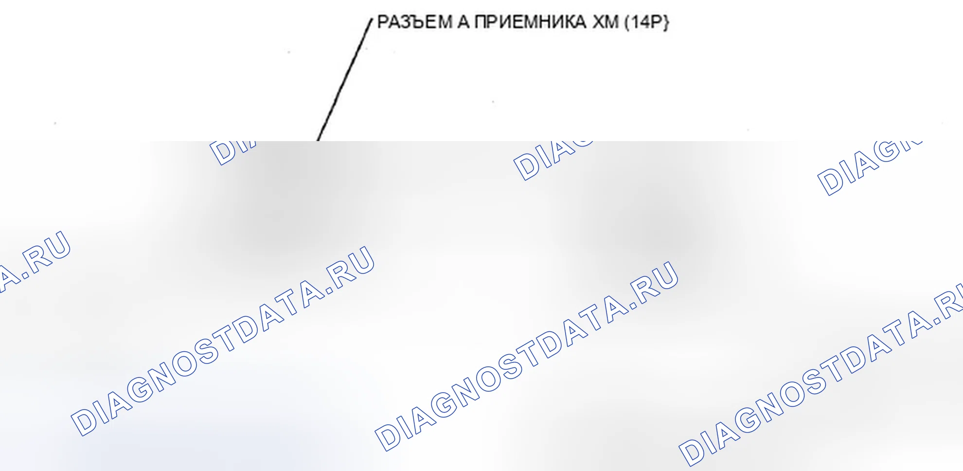 Рис. 690: Разъем приемника XM для входов и выходов (без AcuraLink). Acura TSX II