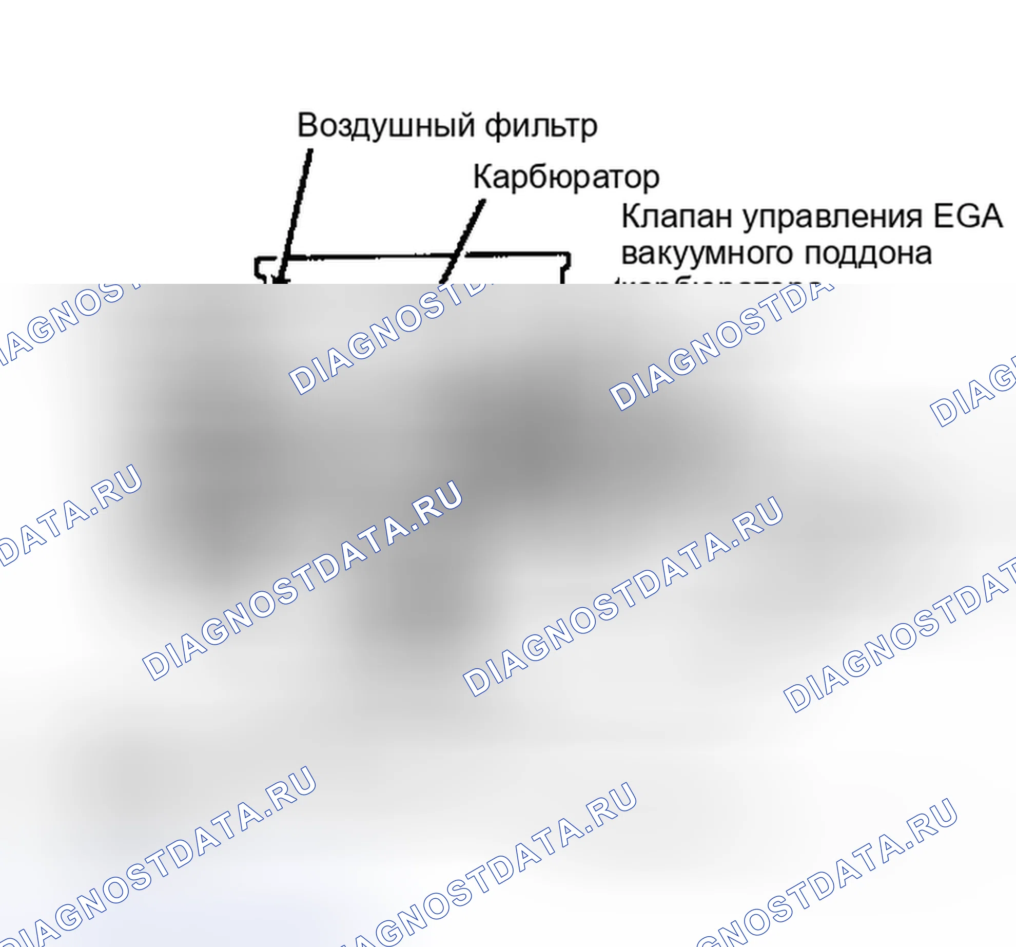 Рис. 3: СИСТЕМА рециркуляция отработавших газов. Hyundai Excel I