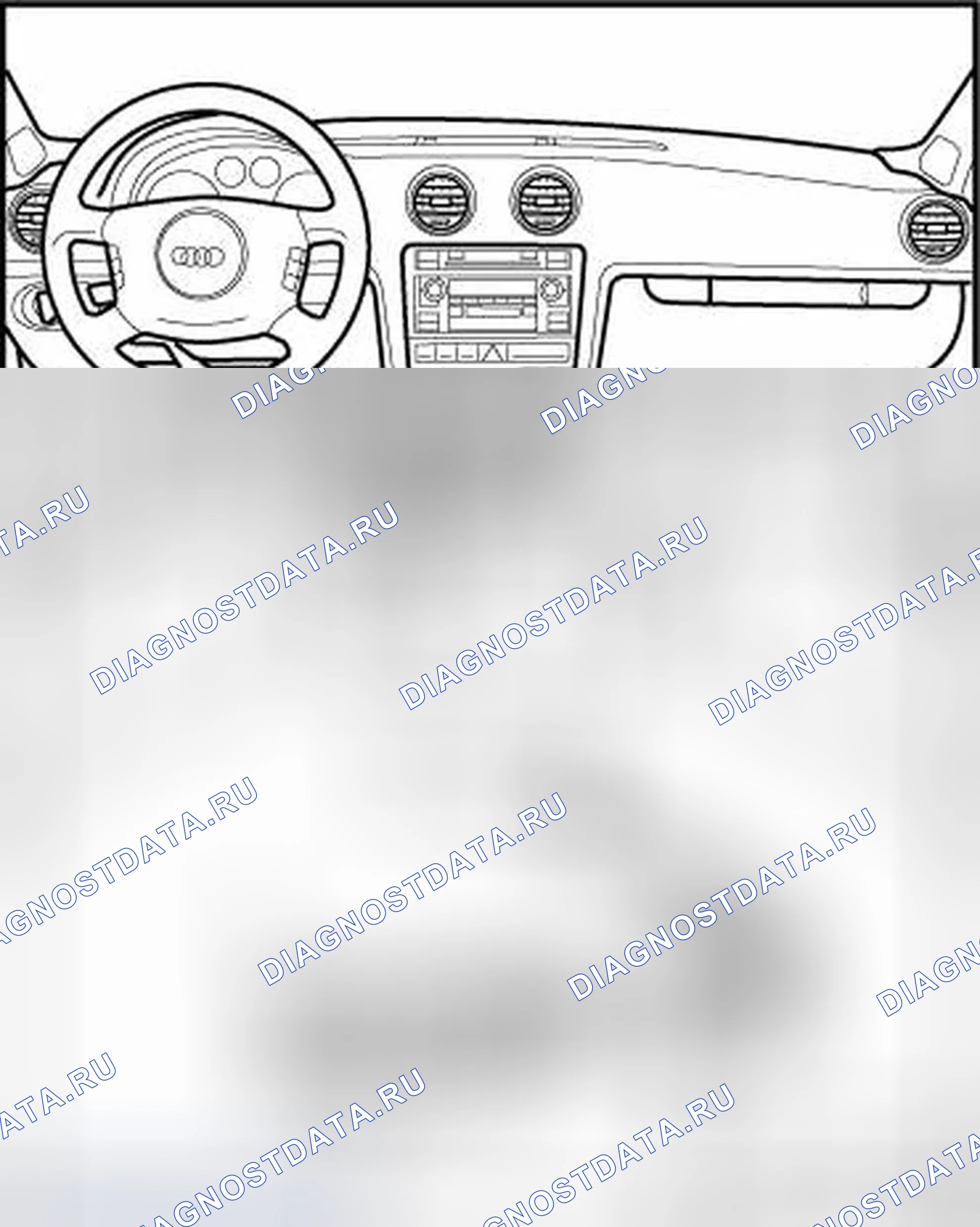 Рис. 44: FOOTWELL BULB. Audi A3 8P рестайлинг