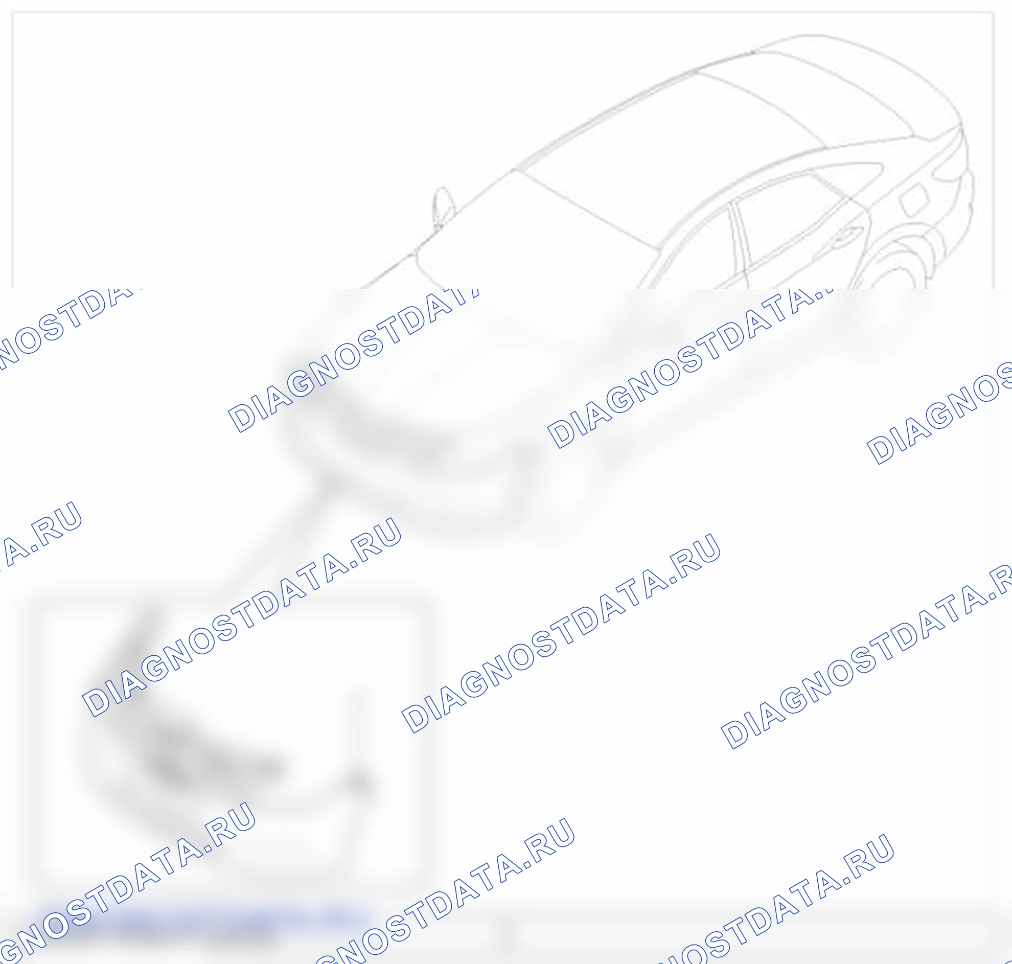 Рис. 2: Расположение компонентов. Hyundai Azera II
