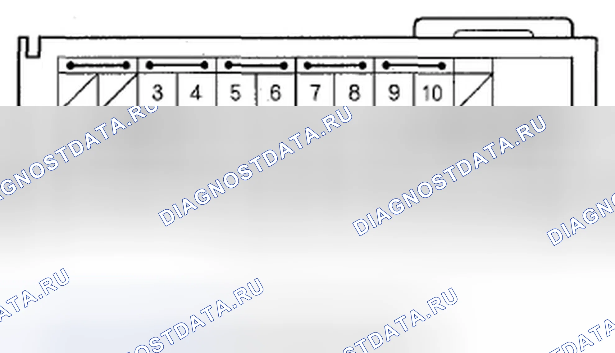Рис. 267: Входы и выходы модуля SRS разъема A (39P). Acura TSX II