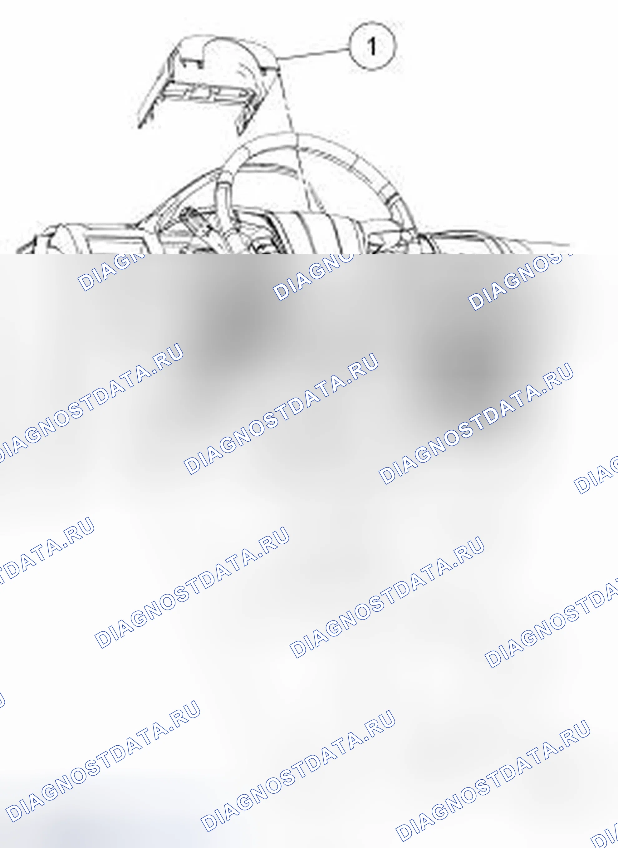 Рис. 5: Кожух рулевой колонки. Ford Fusion I рестайлинг