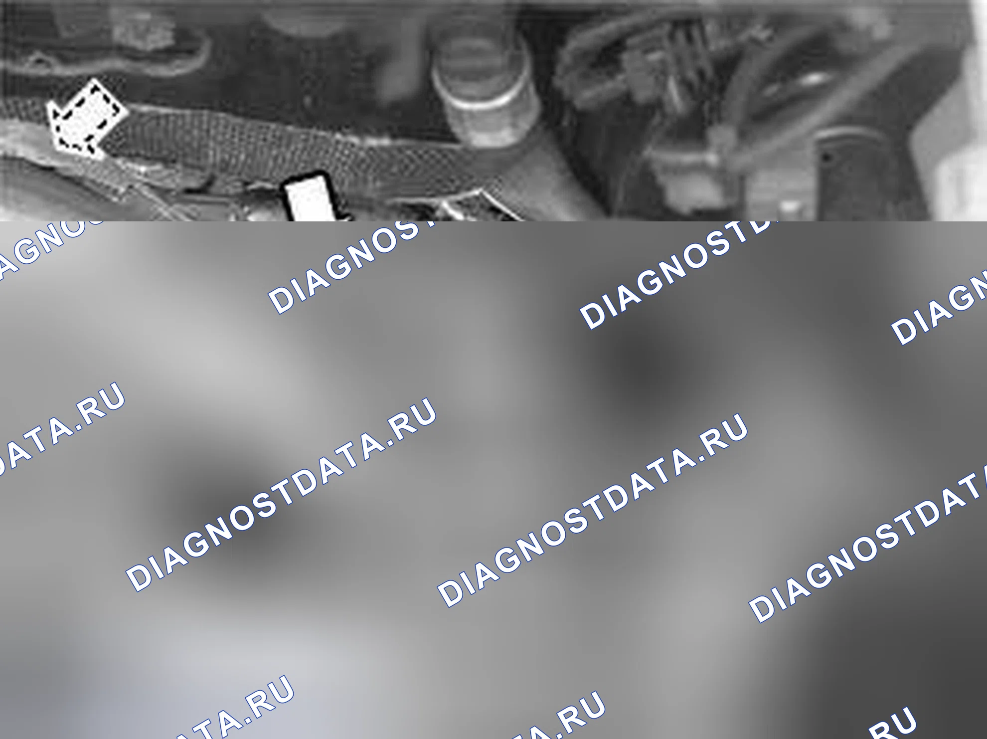 Рис. 509: Демонтаж компонентов моторного отсека. Volvo S80 I