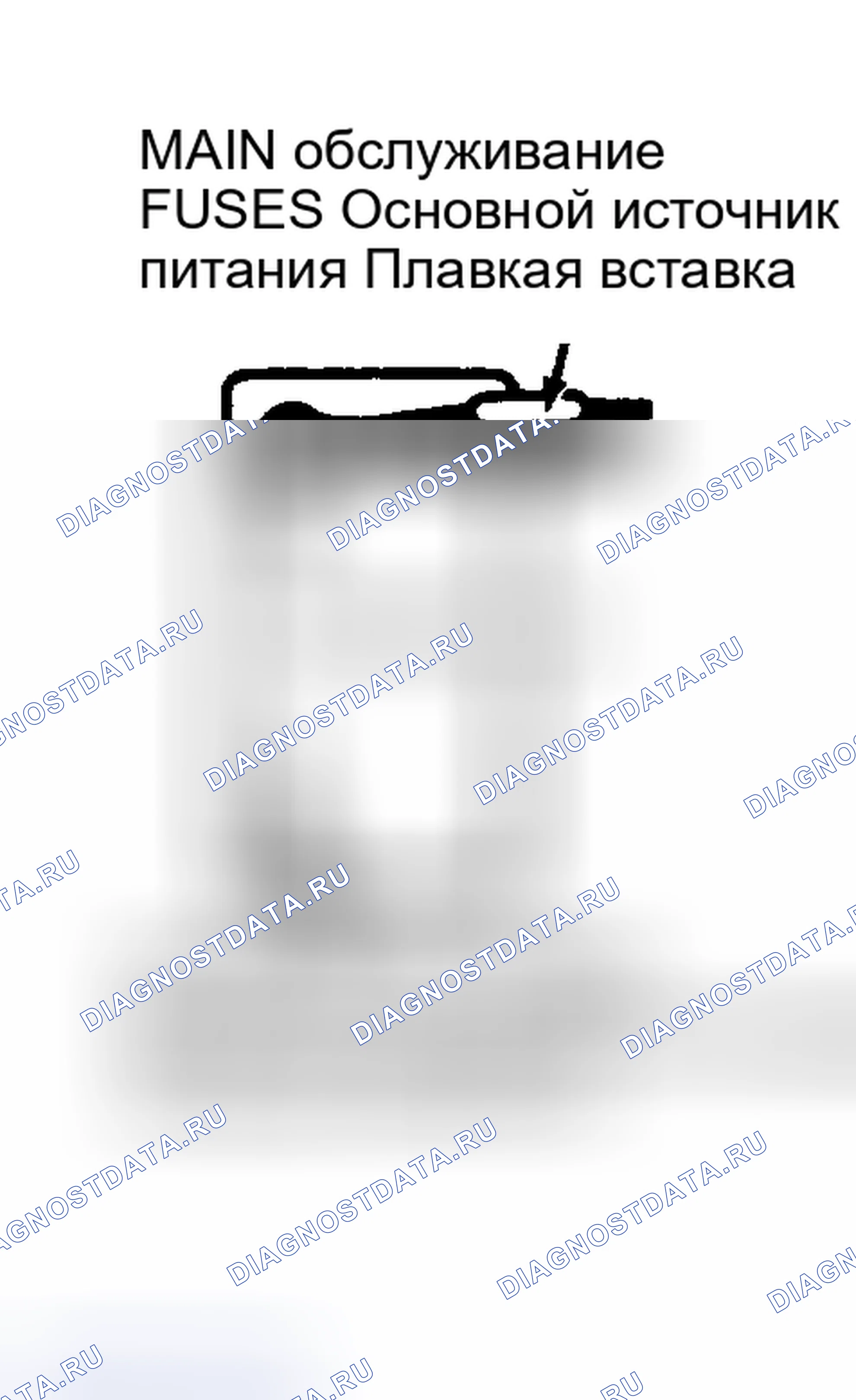 Рис. 3: ИДЕНТИФИКАЦИЯ ПЛАВКОЙ ВСТАВКИ. Suzuki Samurai SJ20