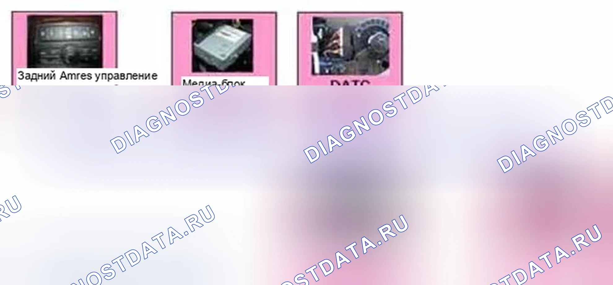 Рис. 185: Расположение компонентов. Hyundai Equus II