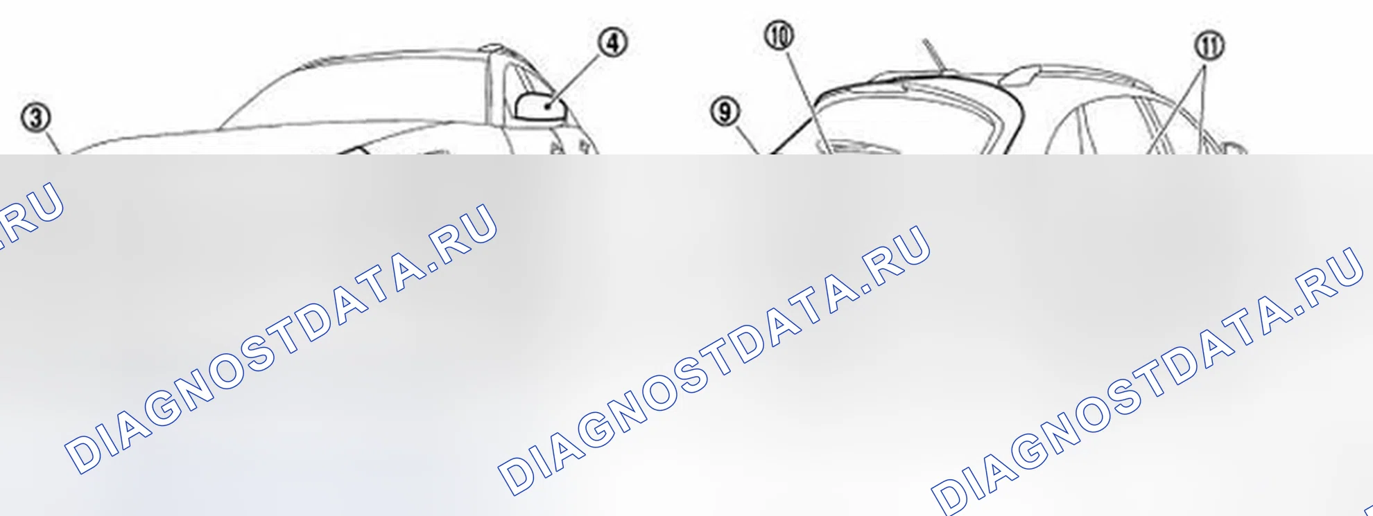 Рис. 213: Цвет наружной краски кузова. Infiniti FX35 II