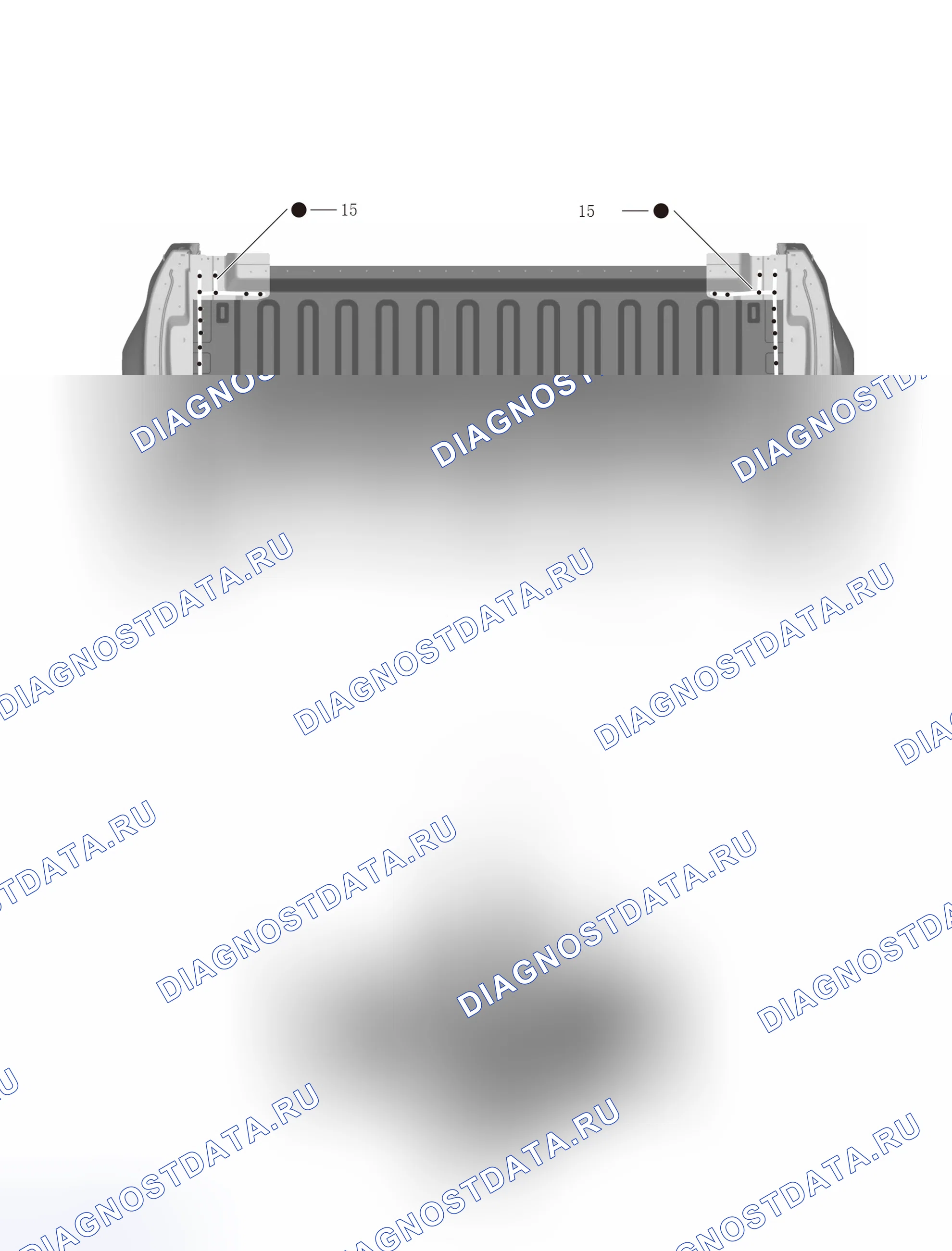 Передняя панель коробок (большая двойная) — Great Wall Wingle-7. Great-Wall Wingle 7 I