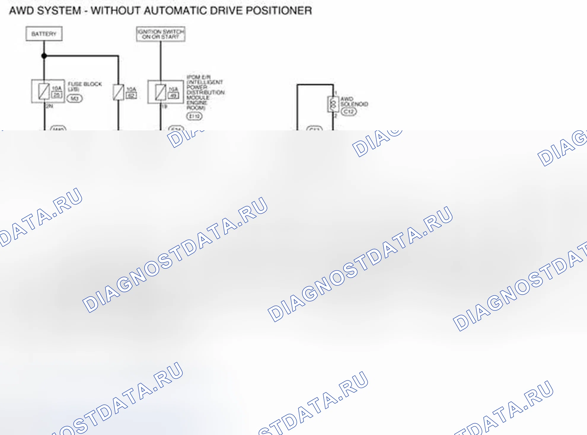 Рис. 13: БЕЗ АВТОМАТИЧЕСКОГО ПОЗИЦИОНЕРА ПРИВОДА. Infiniti QX60 I