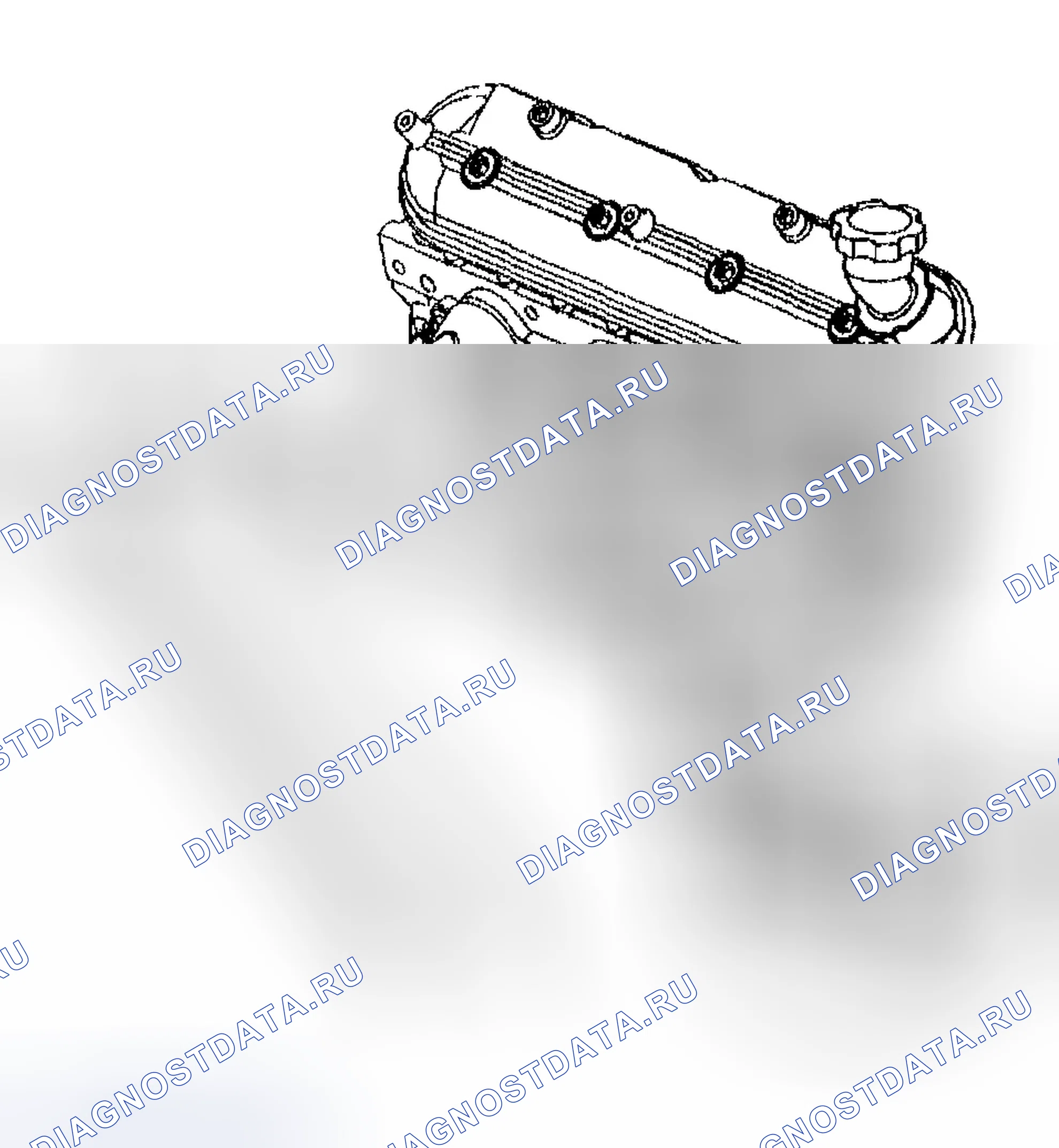 Рис. 417: Индикатор уровня масла и удаление трубки. Chevrolet TrailBlazer I