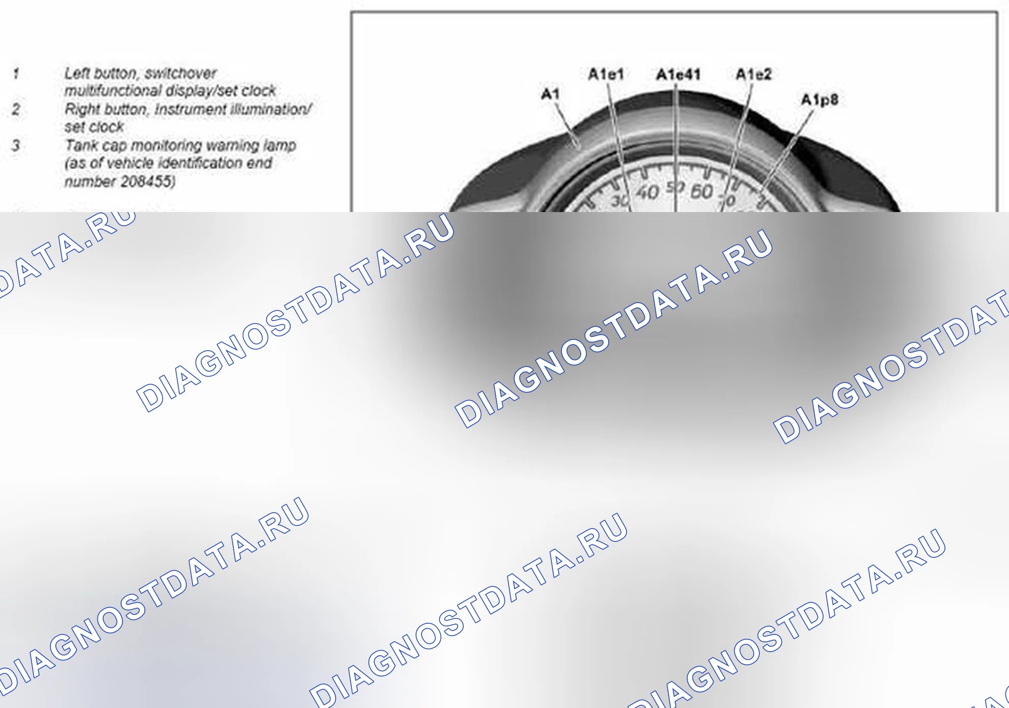Рис. 6: Приборная панель, описание компонентов - GF54.30-P-6000MCU. Kia Soul I